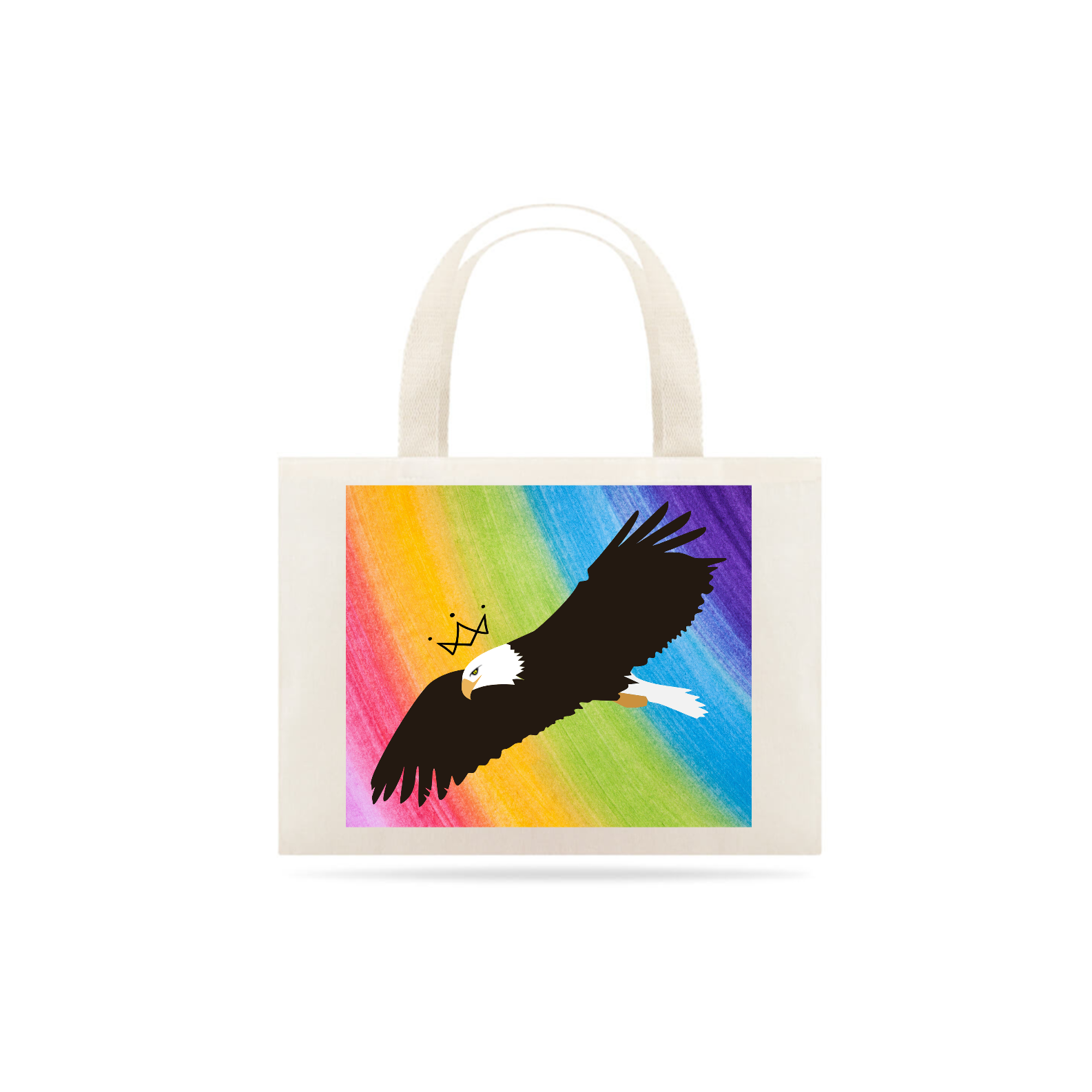 Nome do produto: Águia Rainbow Ecobag