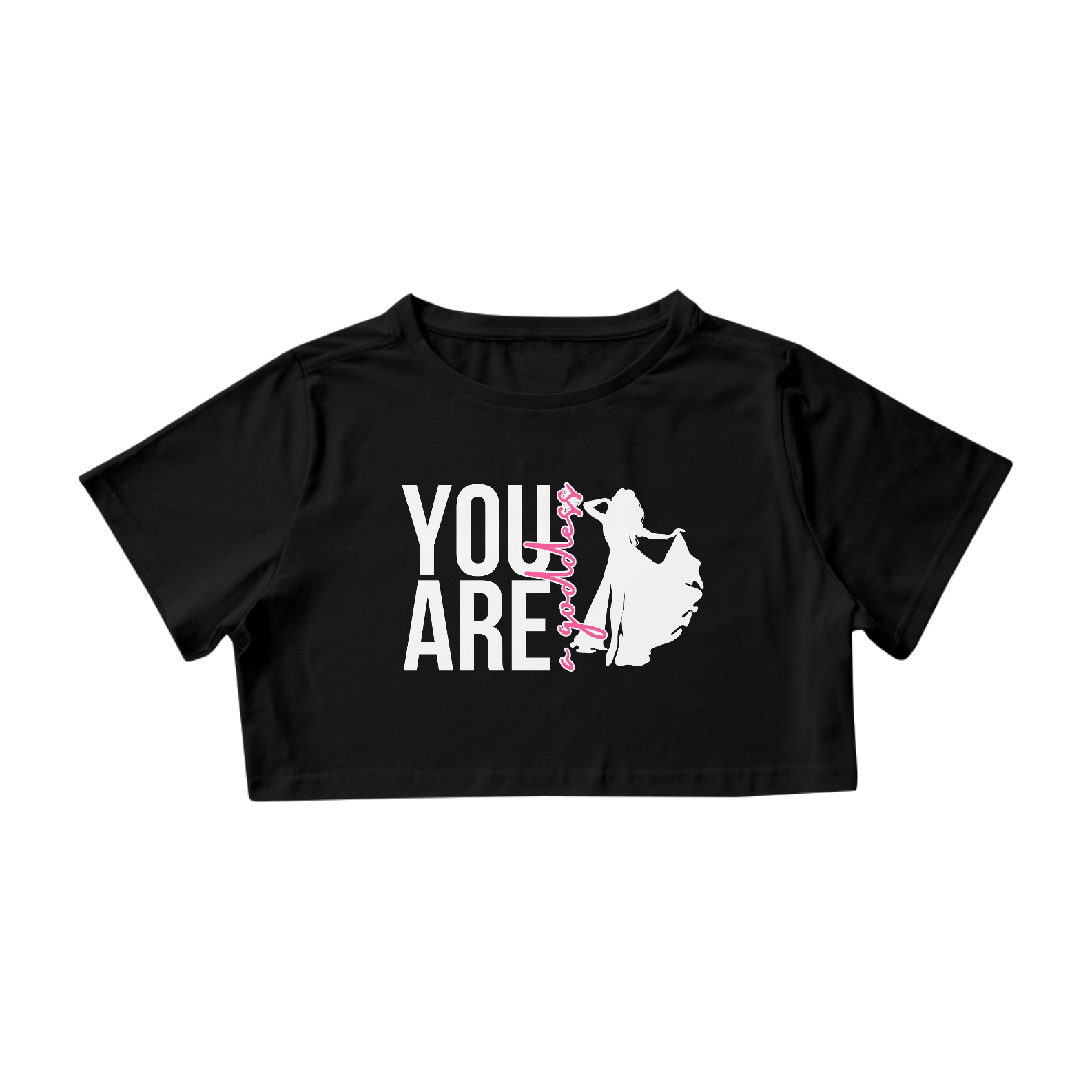 Nome do produto: You Are A Goddess Cropped Black