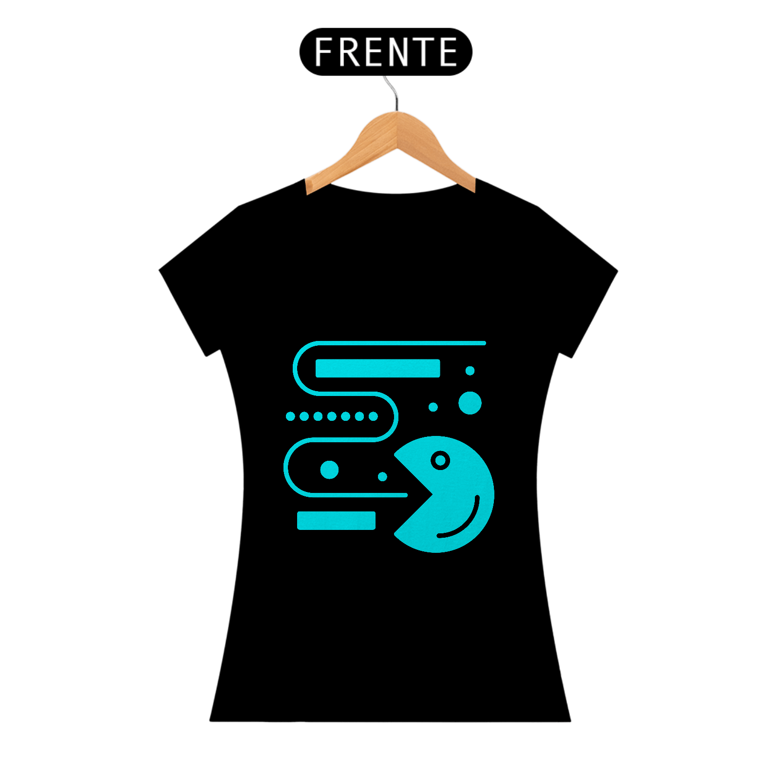 Nome do produto: Camiseta Pac-Man Baby Long Quality