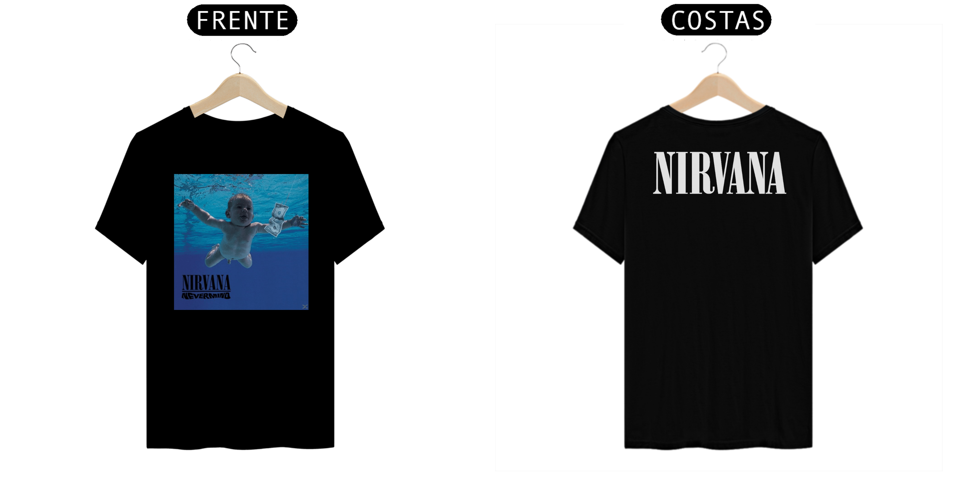 Camiseta Nirvana Nevermind album