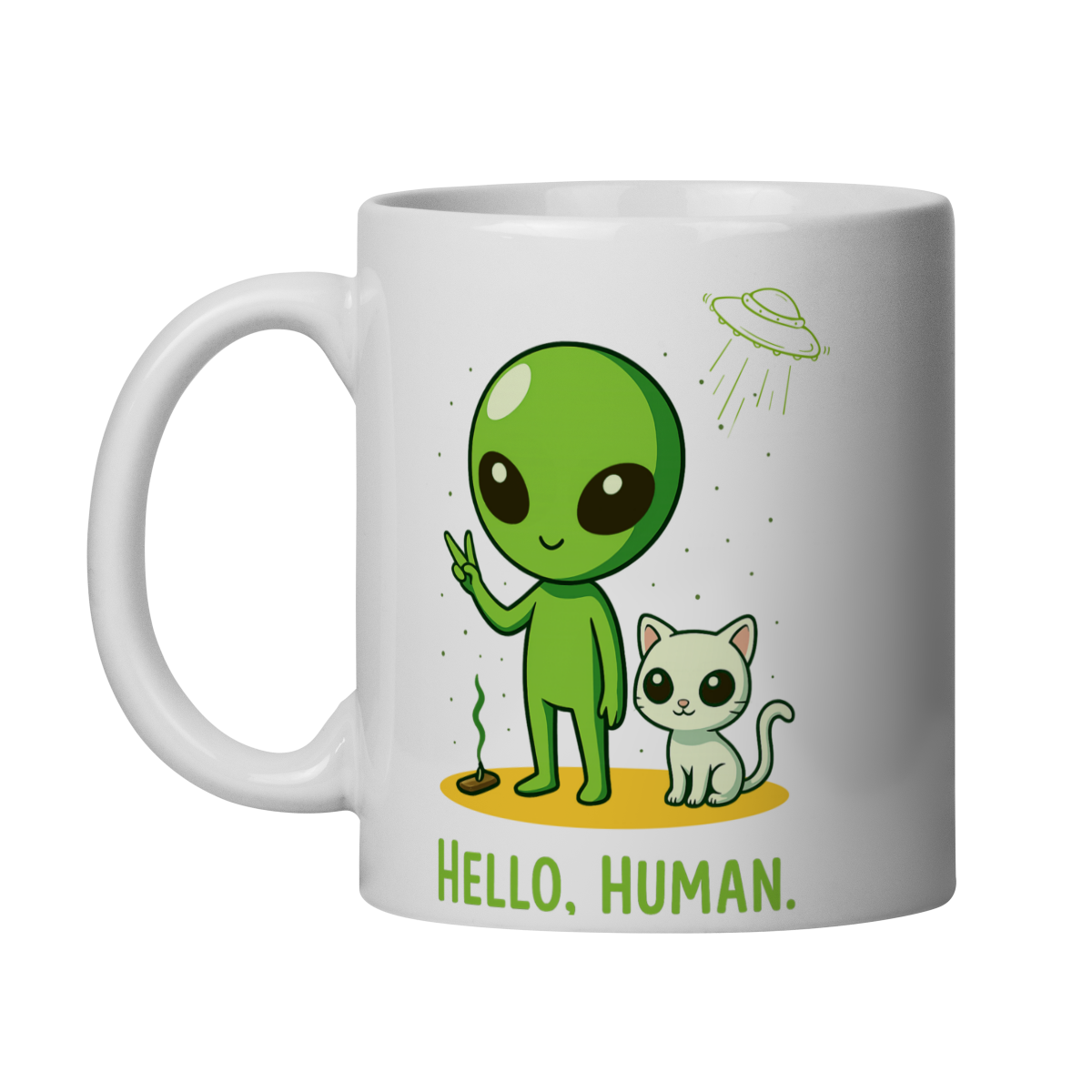 Caneca Hello, Human.