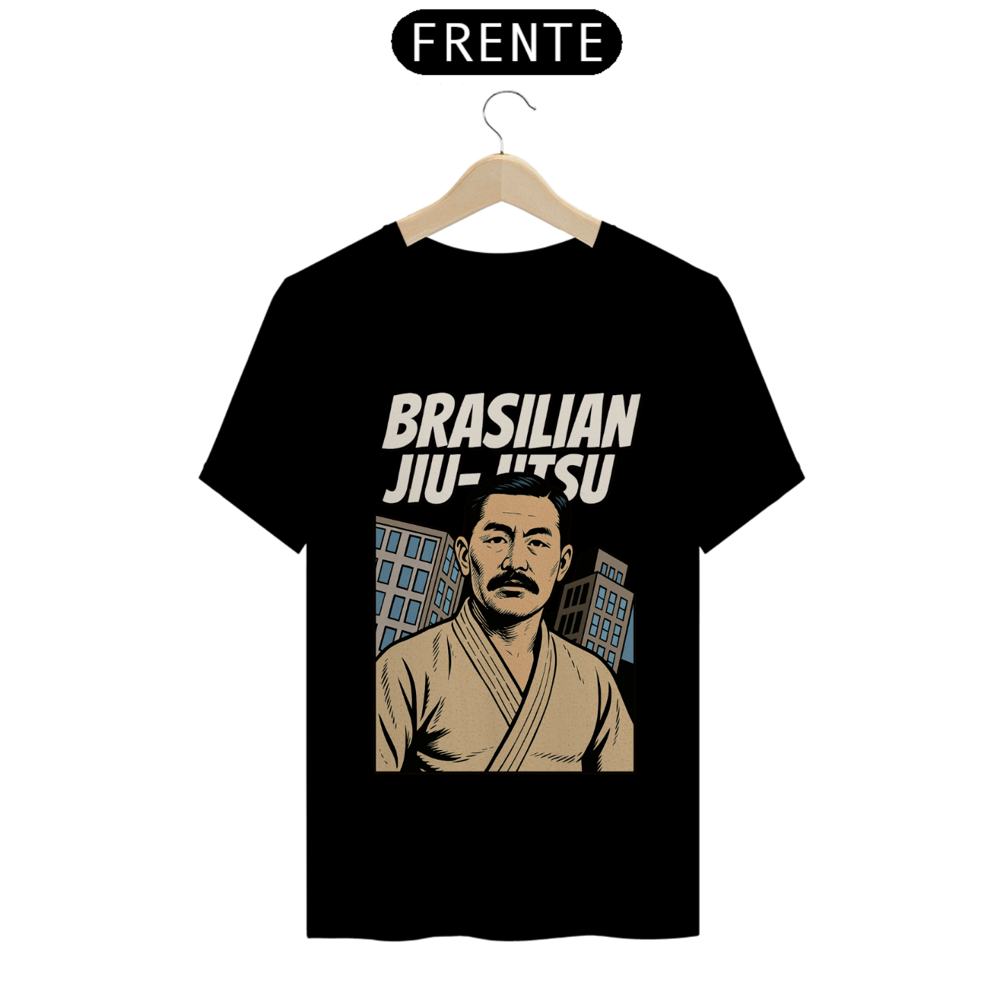 Nome do produto: T-Shirt Vintage Raízes do Jiu-Jitsu Brasileiro