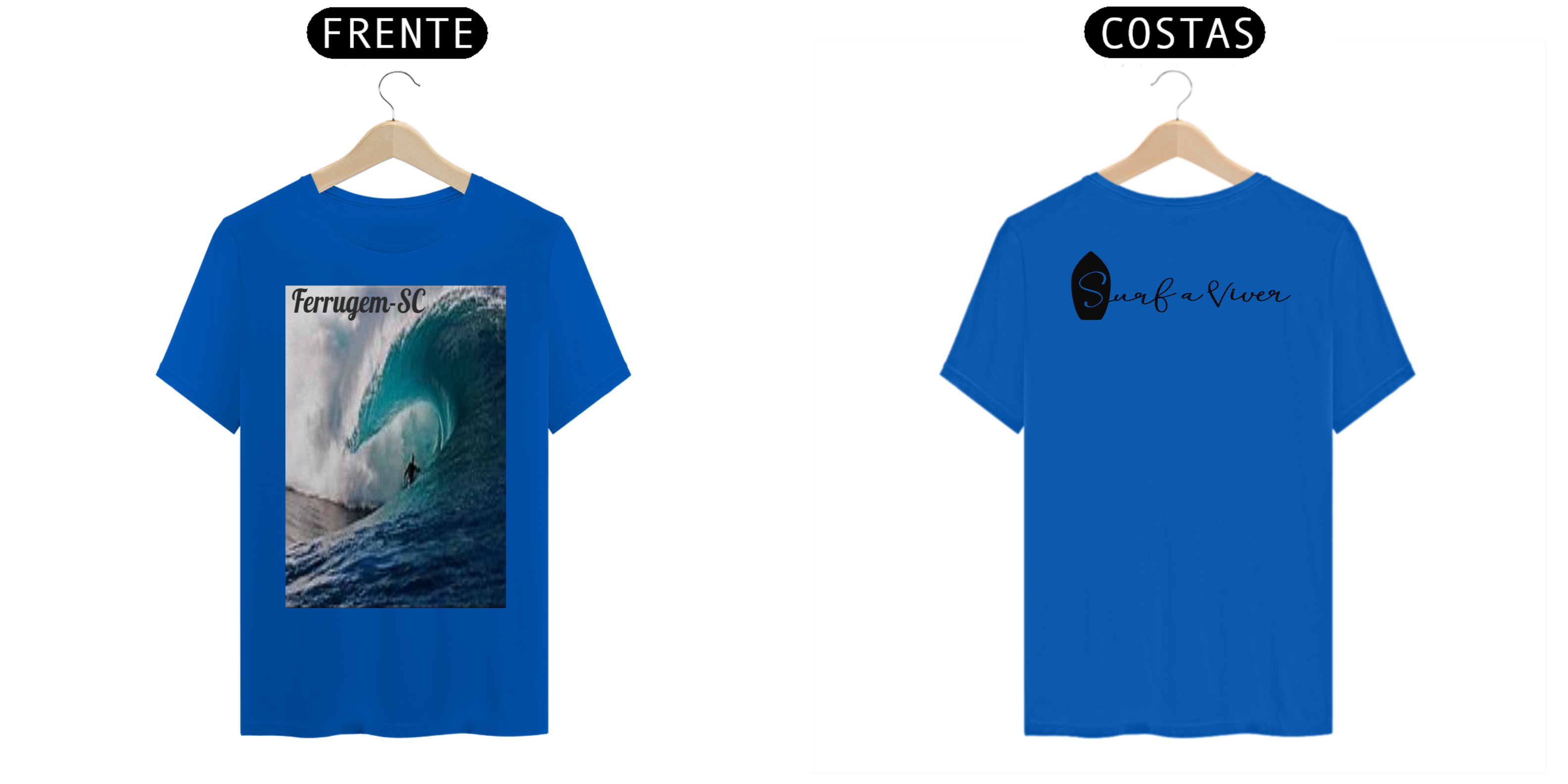 Camiseta surf Ferrugem