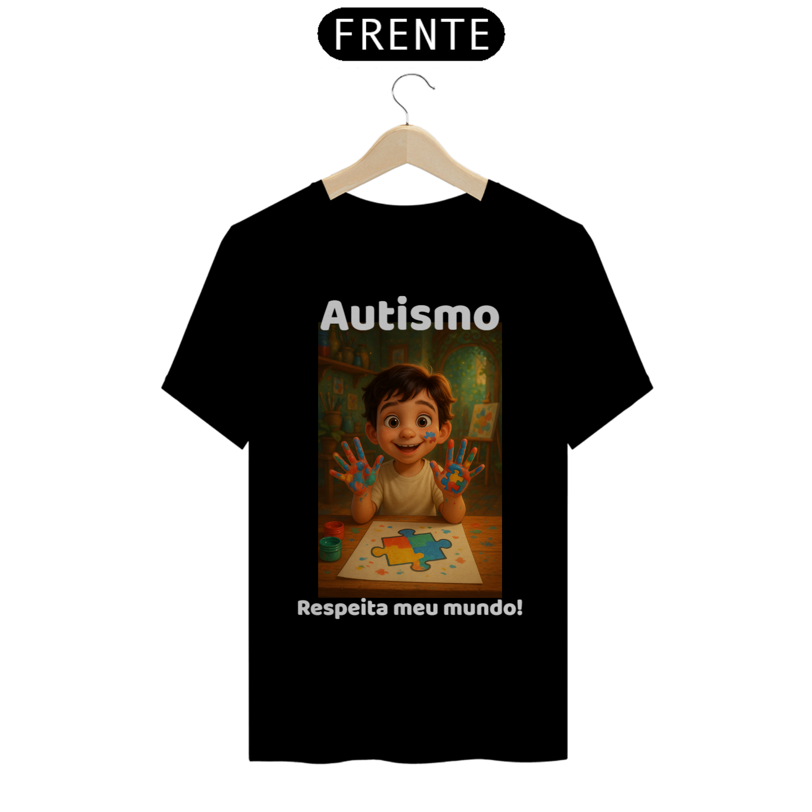 Nome do produto: Camiseta Classica Autismo, respeita