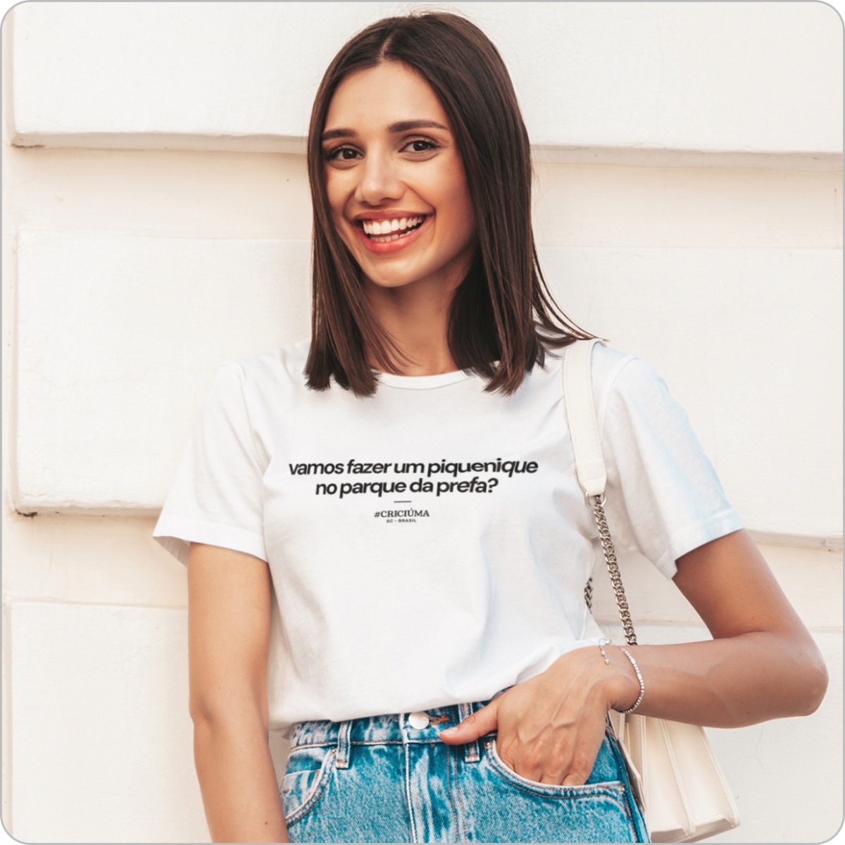 Nome do produto: Camisa Unissex - vamos fazer um piquenique no parque da prefa?