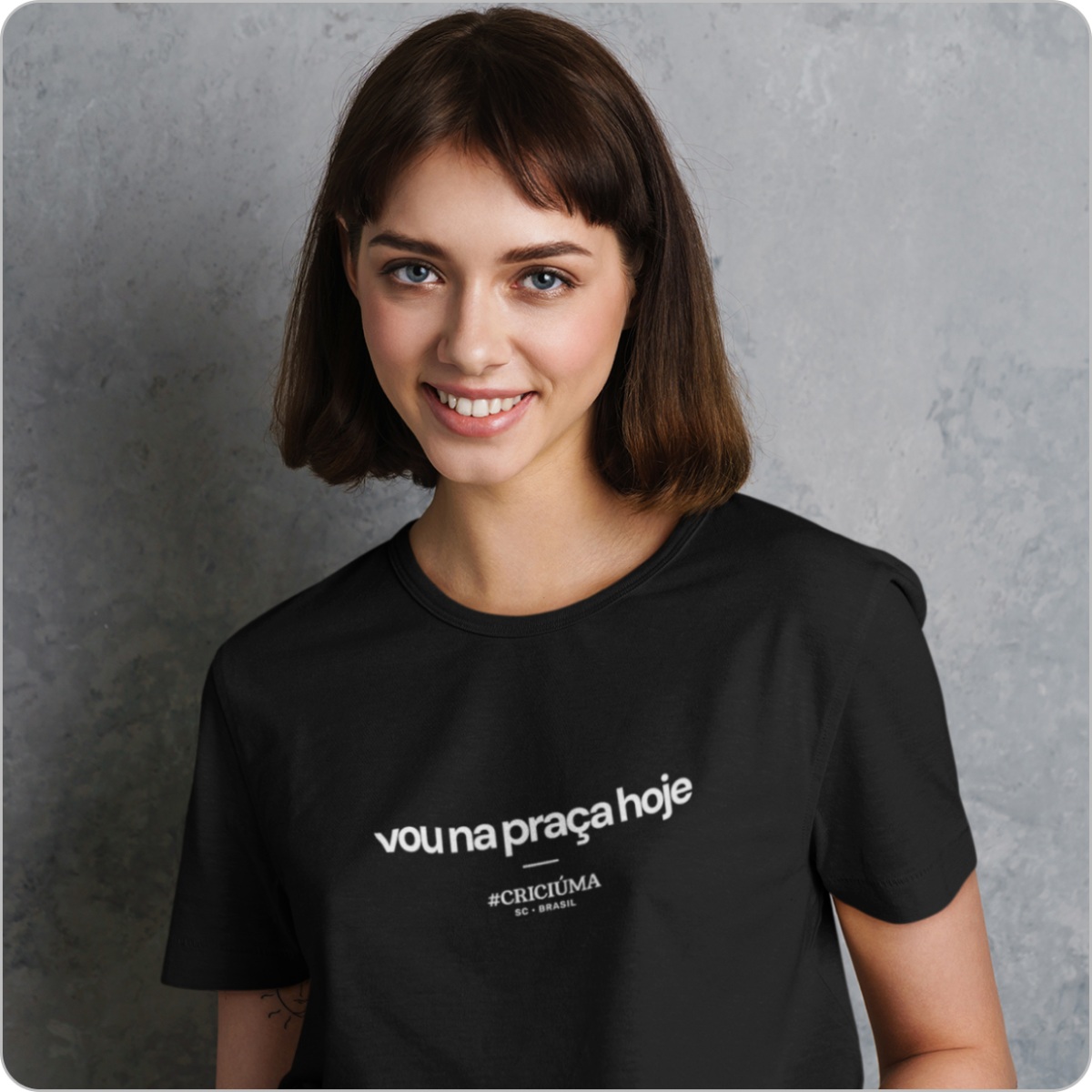 Nome do produto: Camisa Unissex - Vou na praça hoje