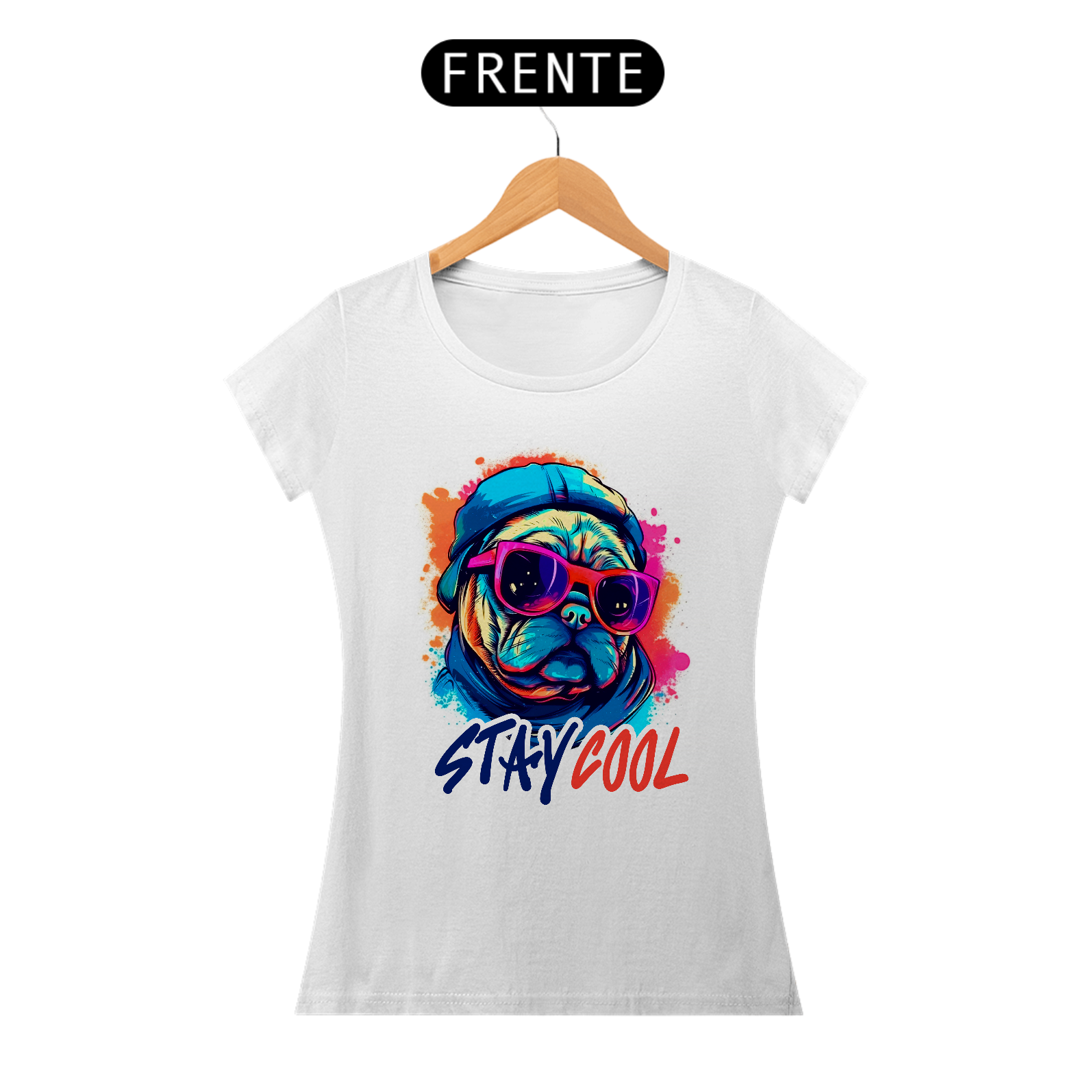 Nome do produto: Baby Look Pug Stay Cool