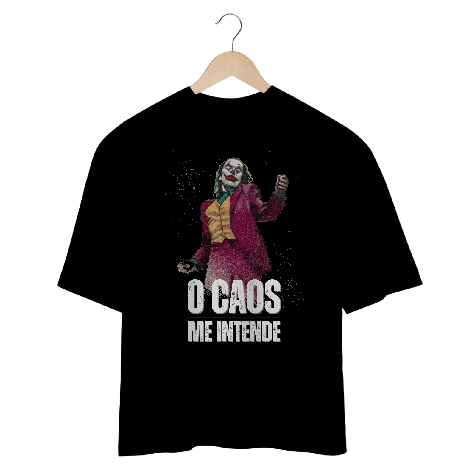 Camiseta oversize O caos me entende