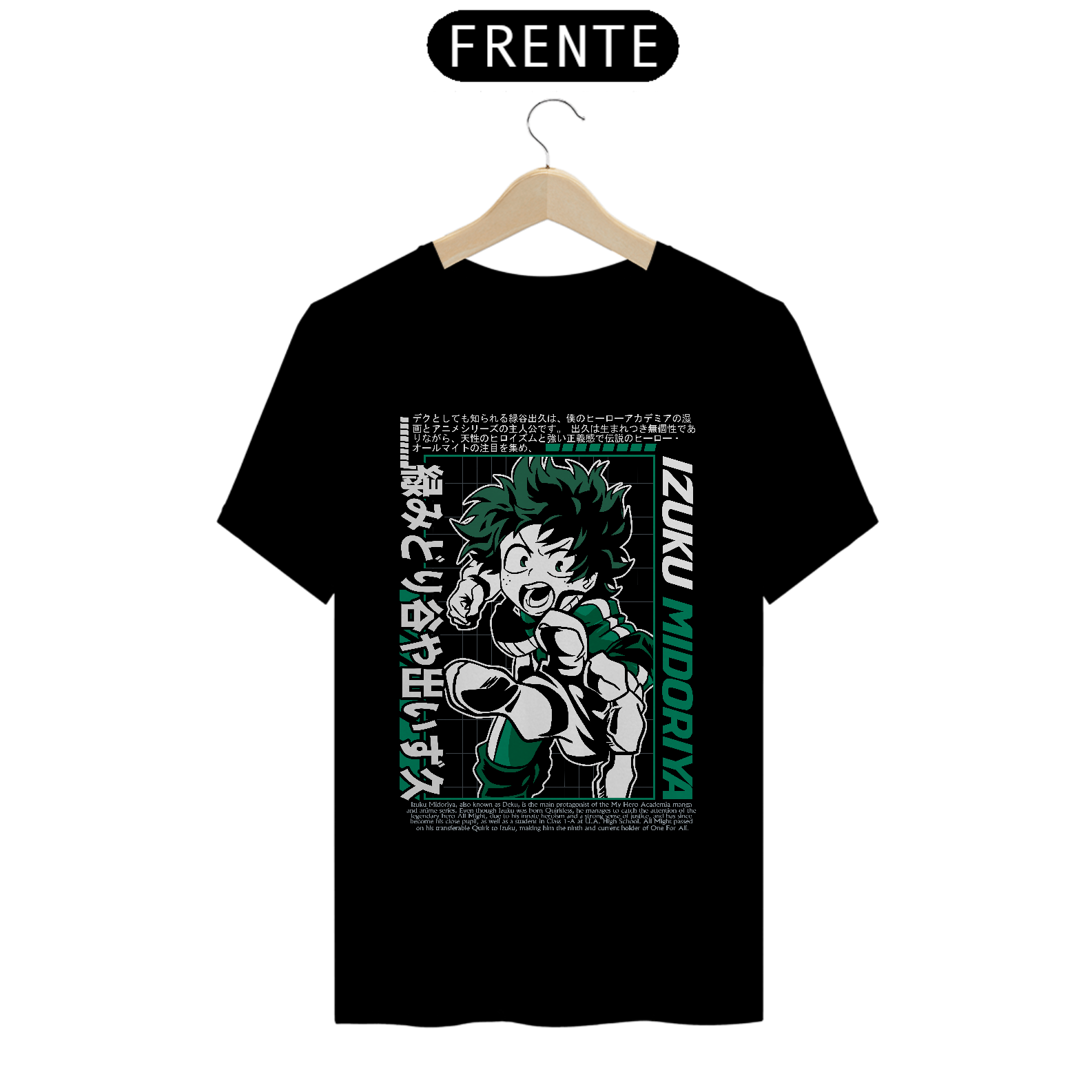 Camiseta Izuku Midoriya