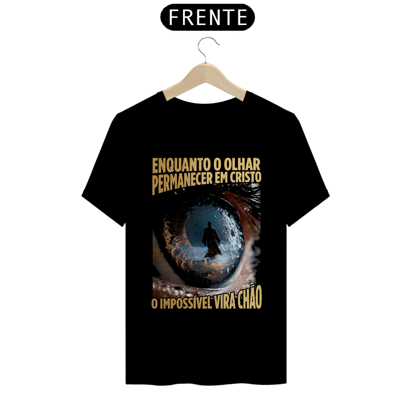 T-Shirt Quality O Olhar em Cristo
