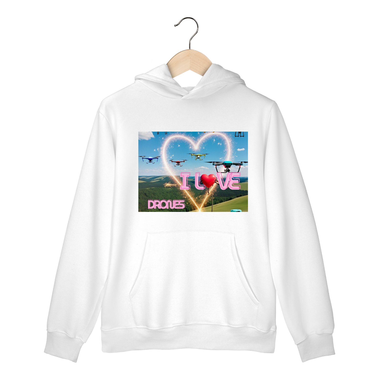Nome do produto: moletom i love drones