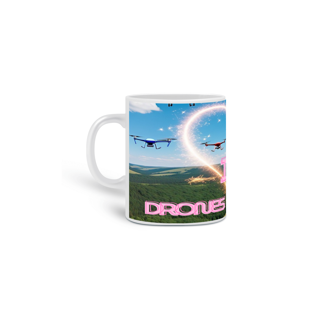 Nome do produto: canecas i love drones