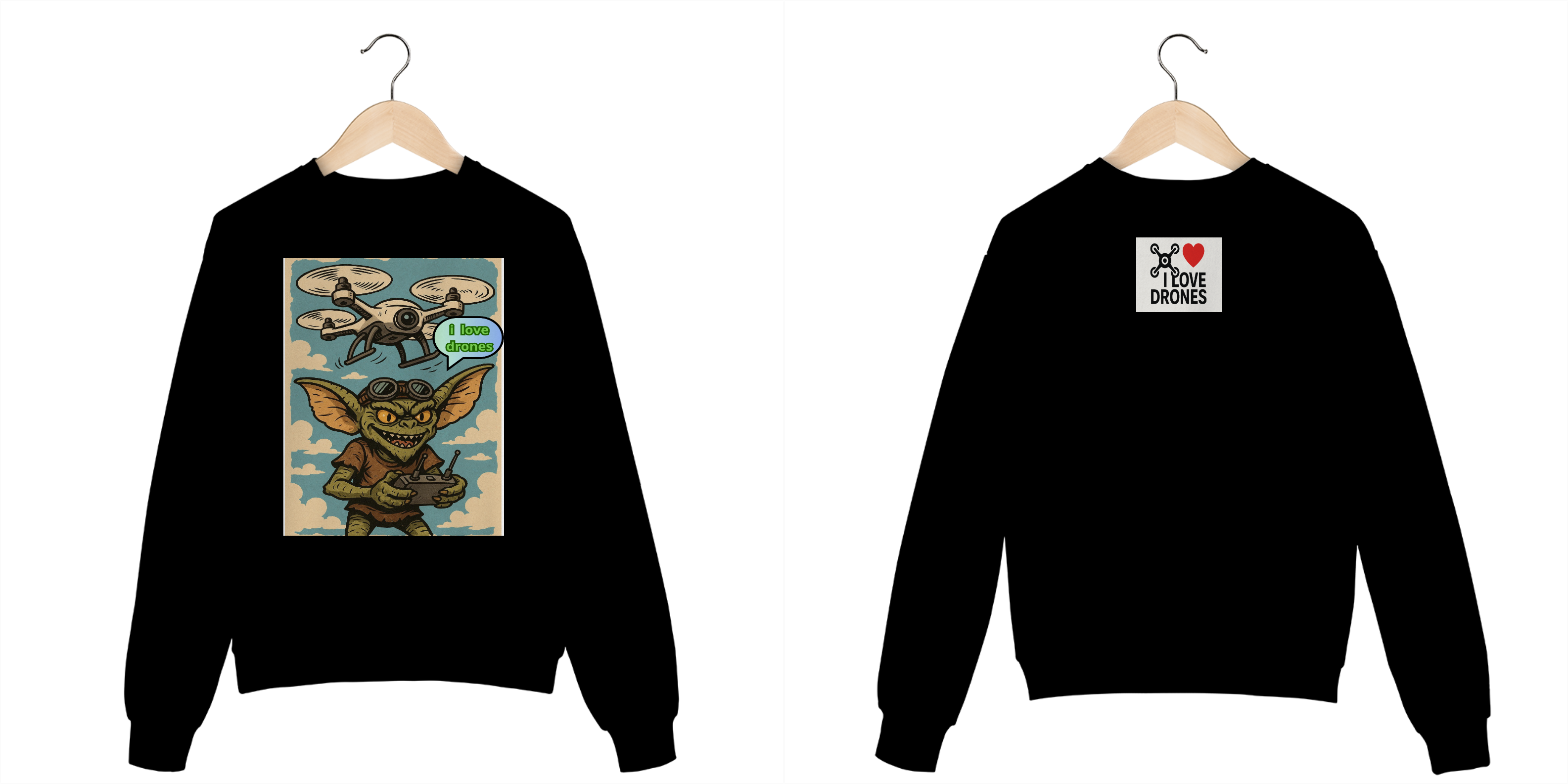 Nome do produto: moletom i love drones