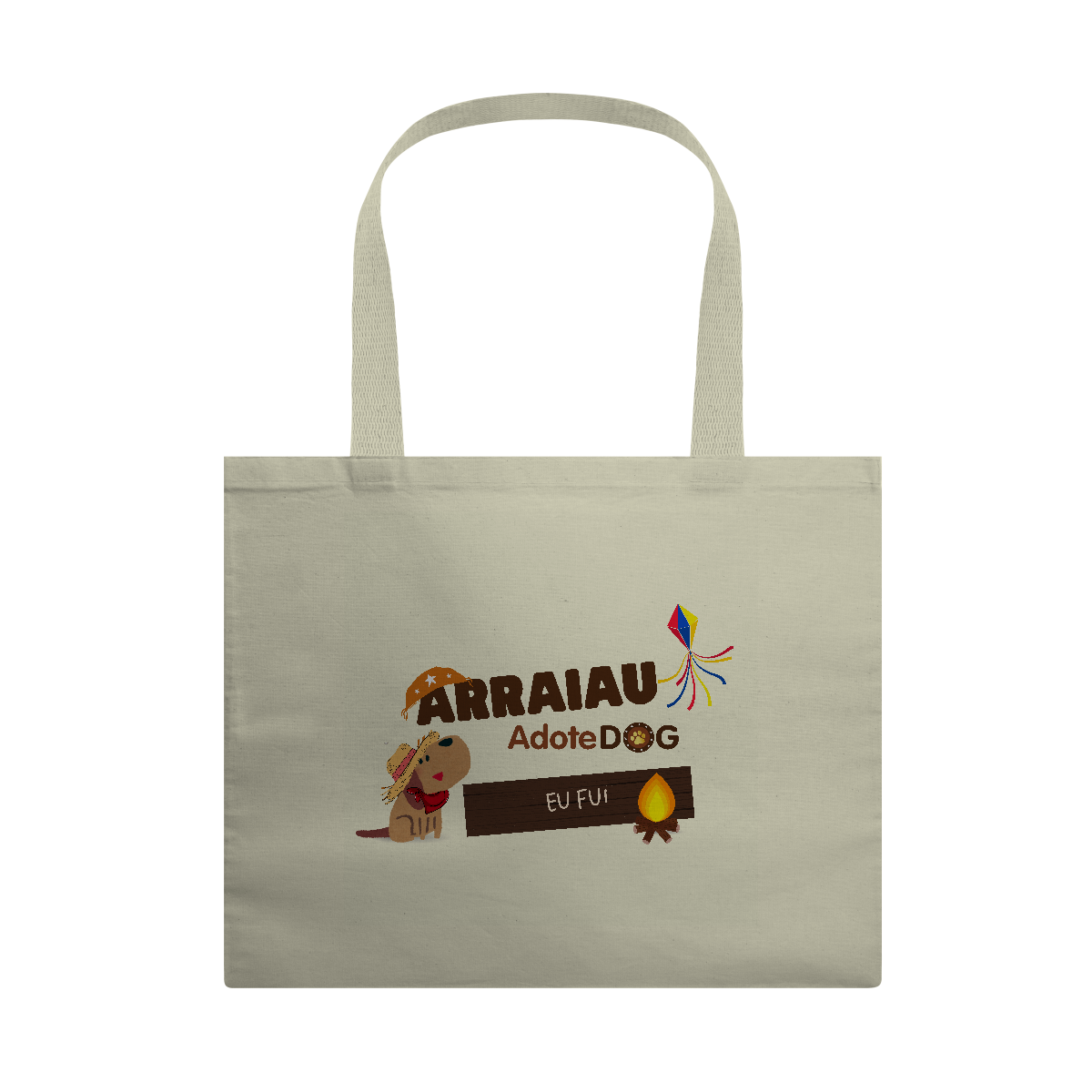 Eco Bag Grande Arraiau AdoteDog - Eu Fui