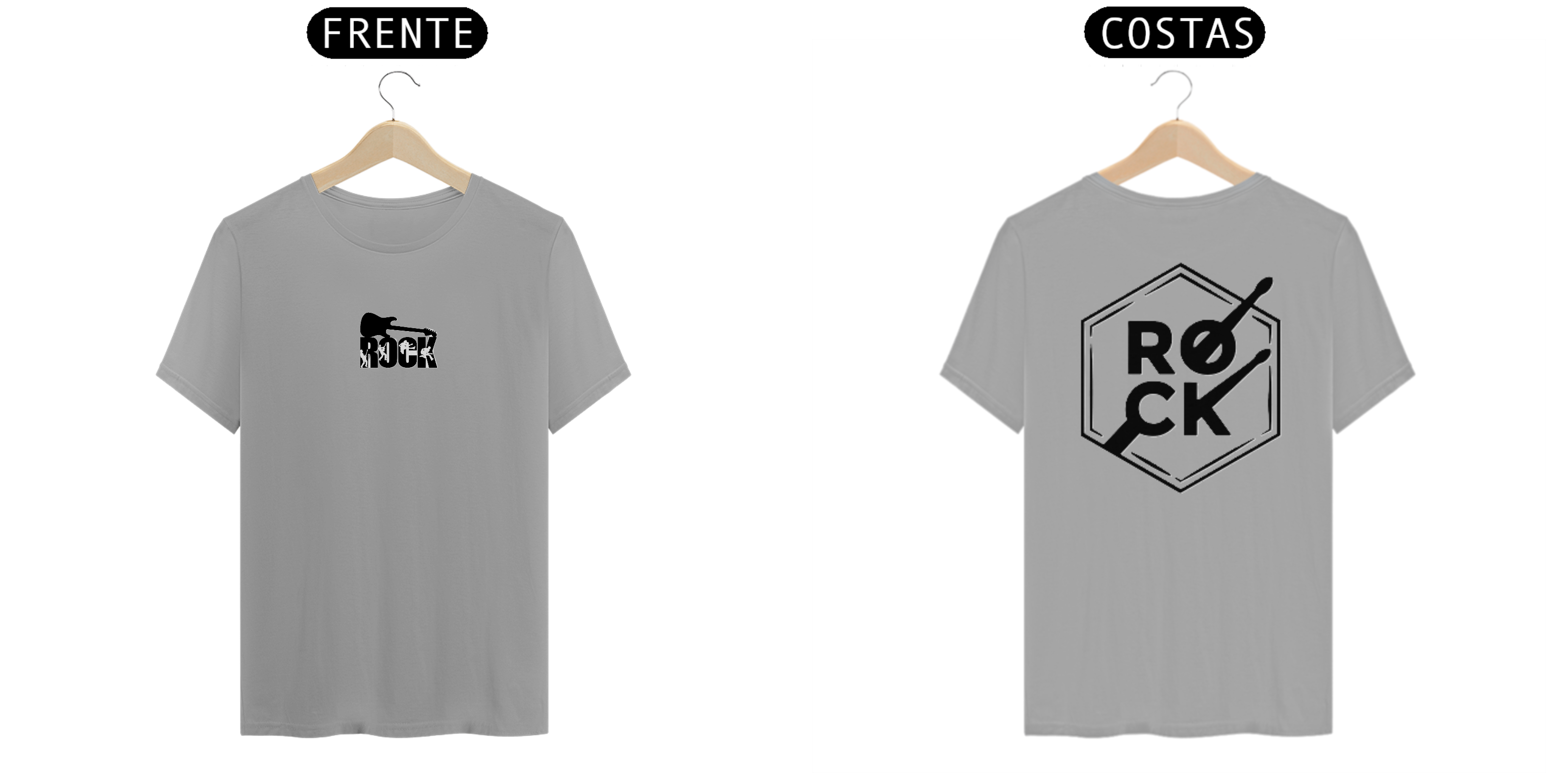 T-shirt Rock Frente / C