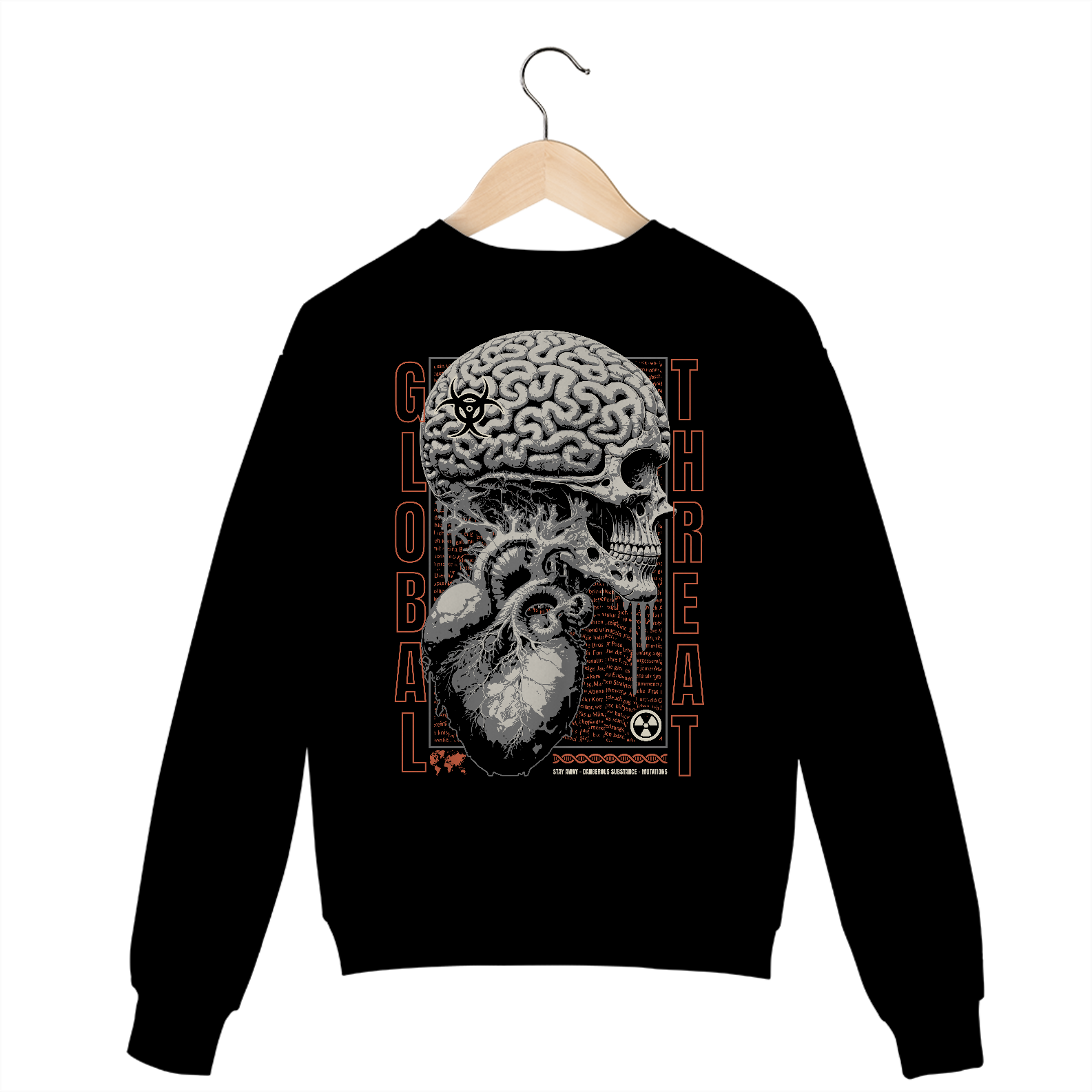 Nome do produto: MOLETOM BRAIN SKULL