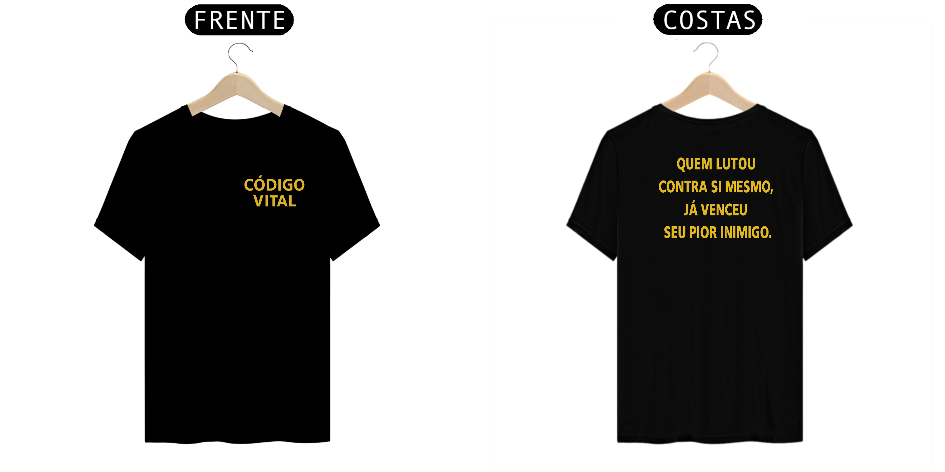 camiseta código vital -  quem lutou contra si mesmo