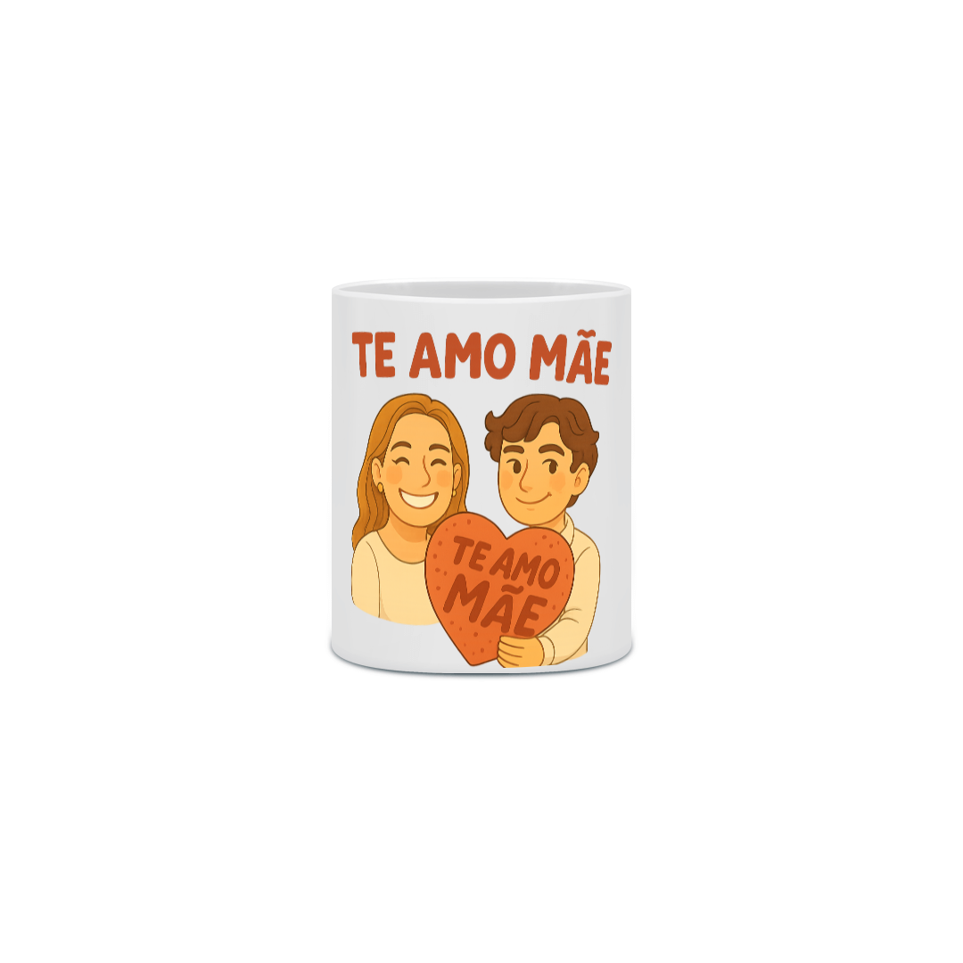 Nome do produto: Caneca Te Amo Mãe