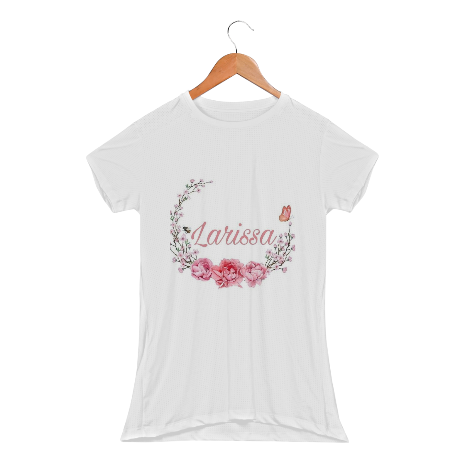 Nome do produto: Camisa com estampa de nome Larissa