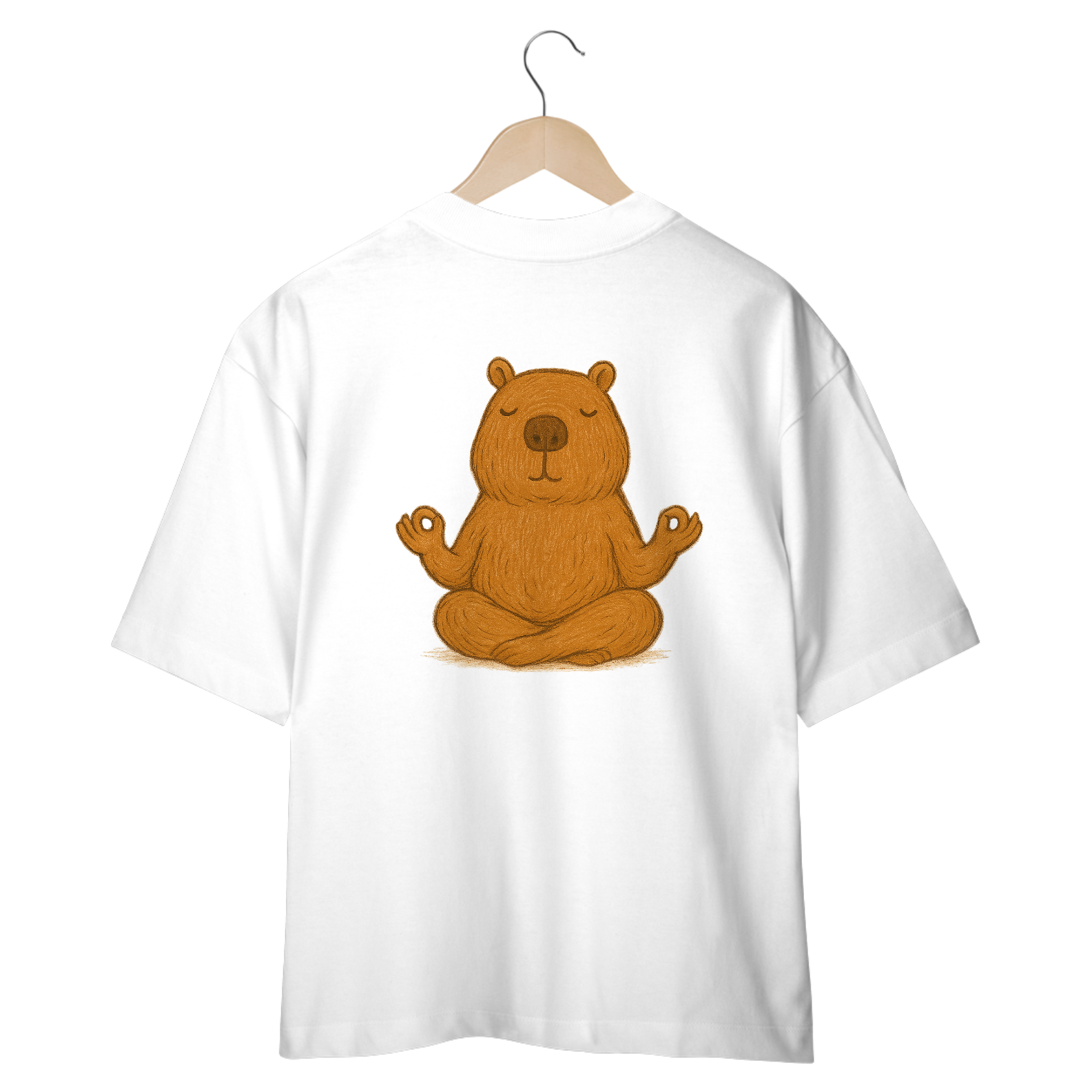 Camiseta Oversized “Capivara Zen”
