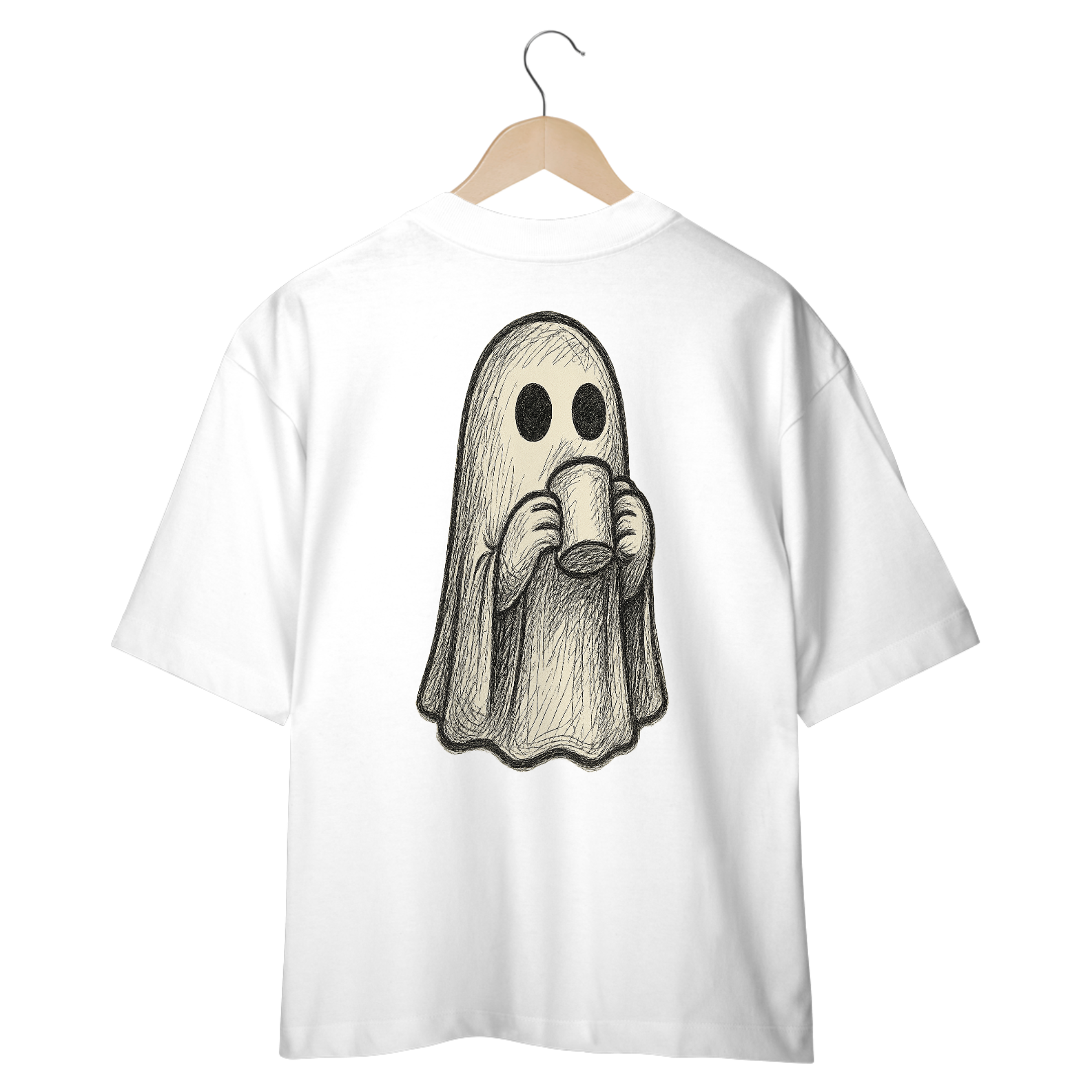 Camiseta Oversized “Fantasma do Café”