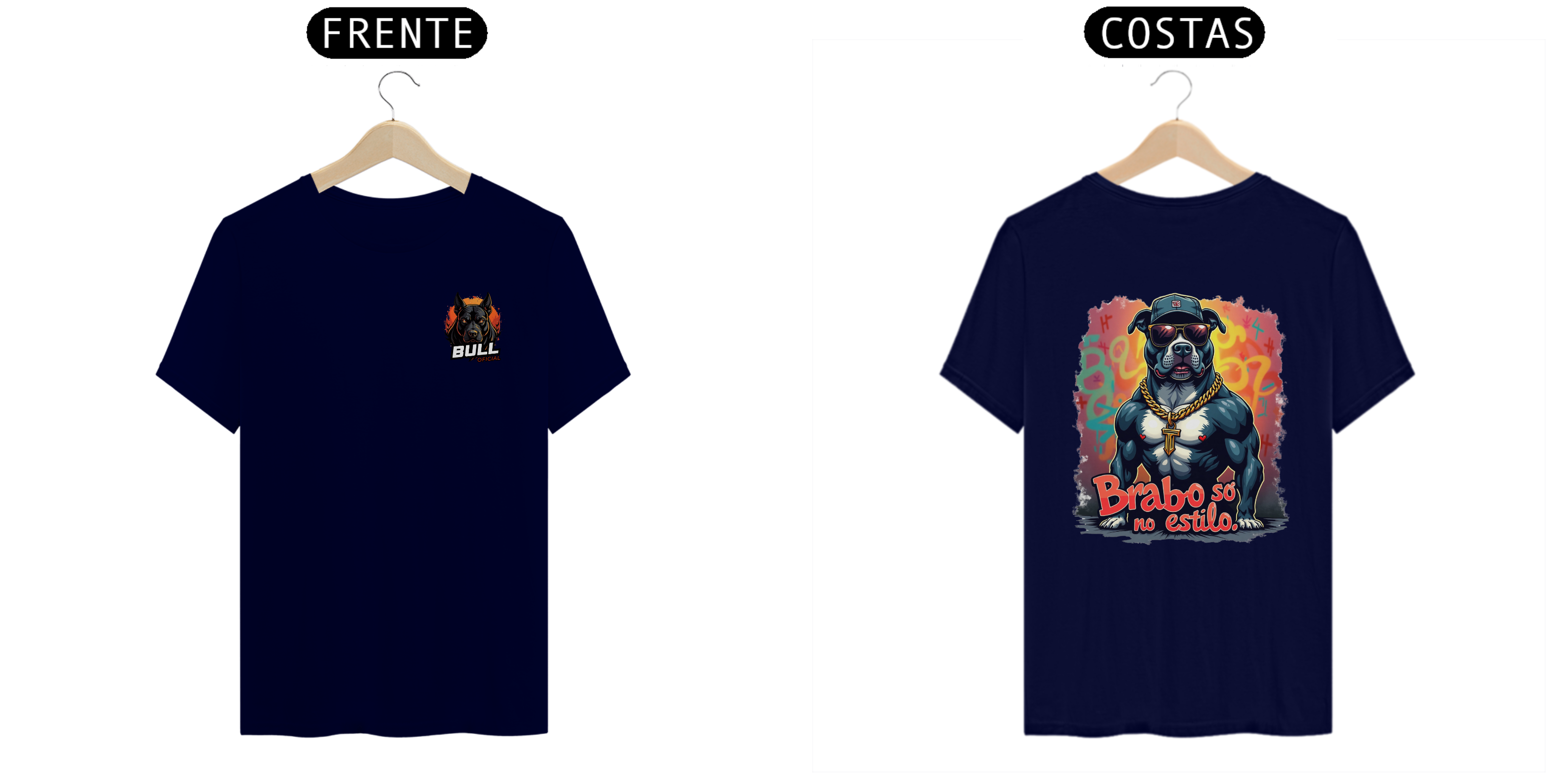 Nome do produto: Camiseta Brabo Só no Estilo - COSTAS