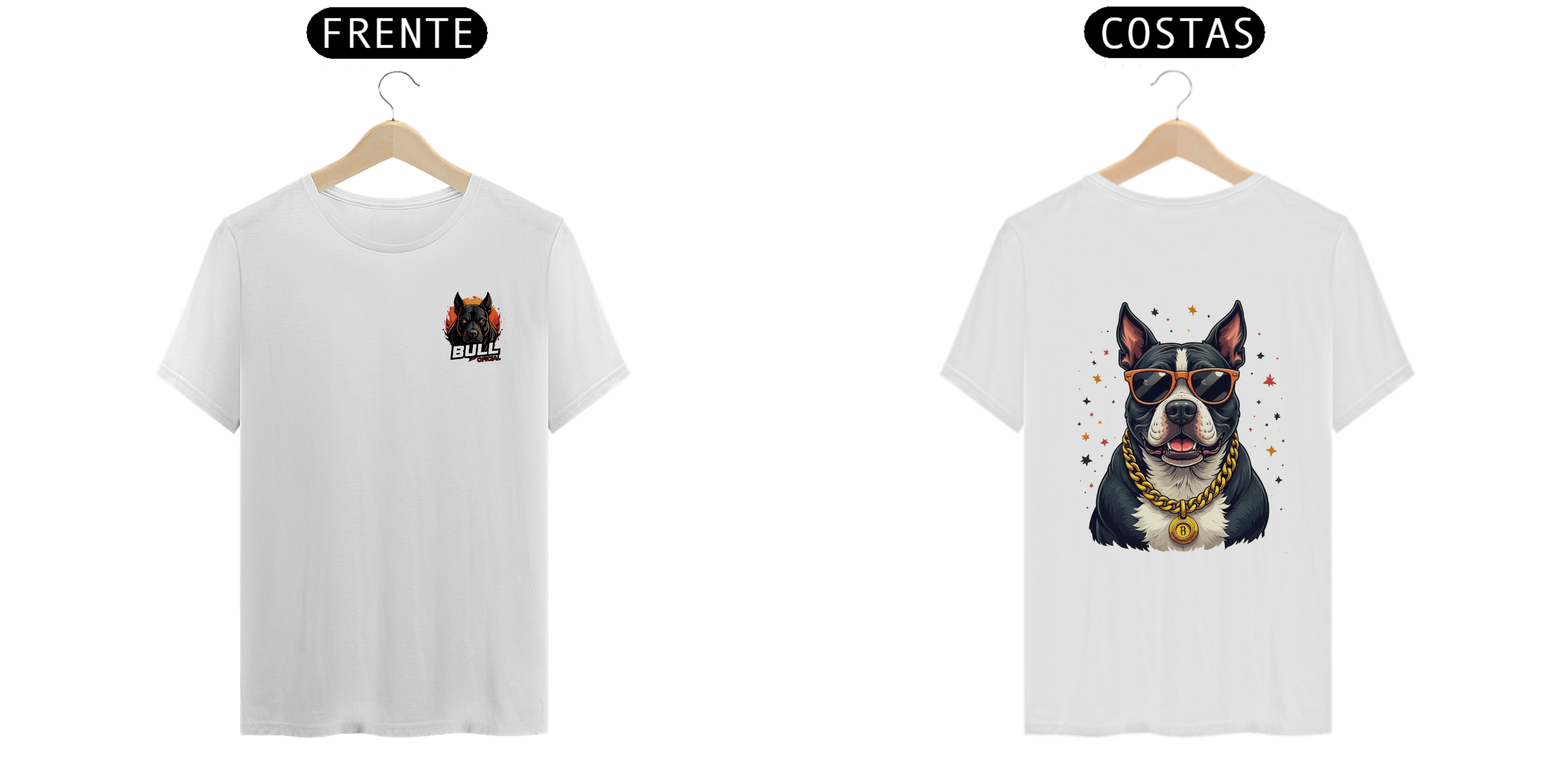Nome do produto: Camiseta Pitbull Style – O Brabo de Óculos - nas costas