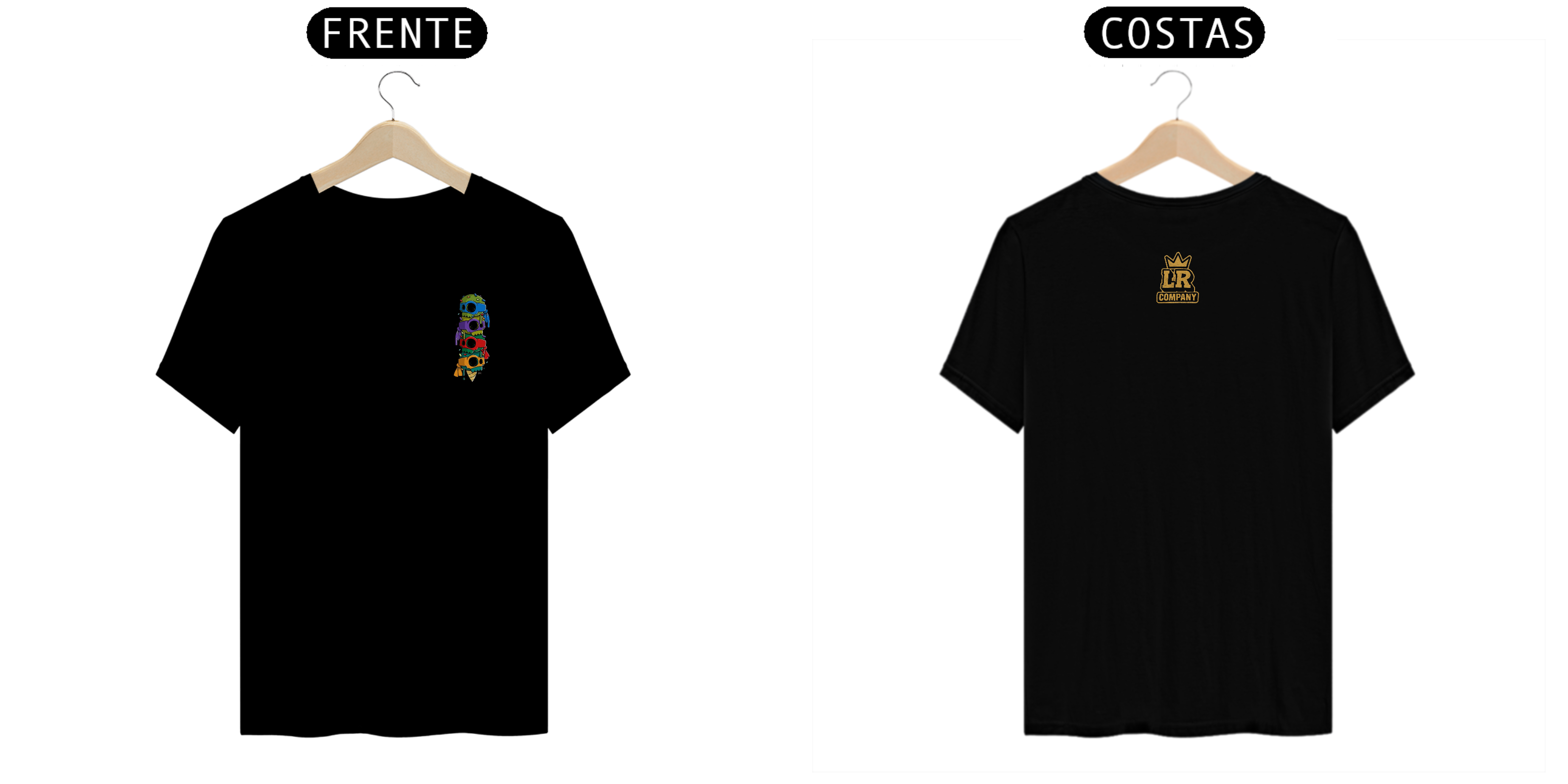 Nome do produto: tshirt streetwear caveira LRCOMPANY