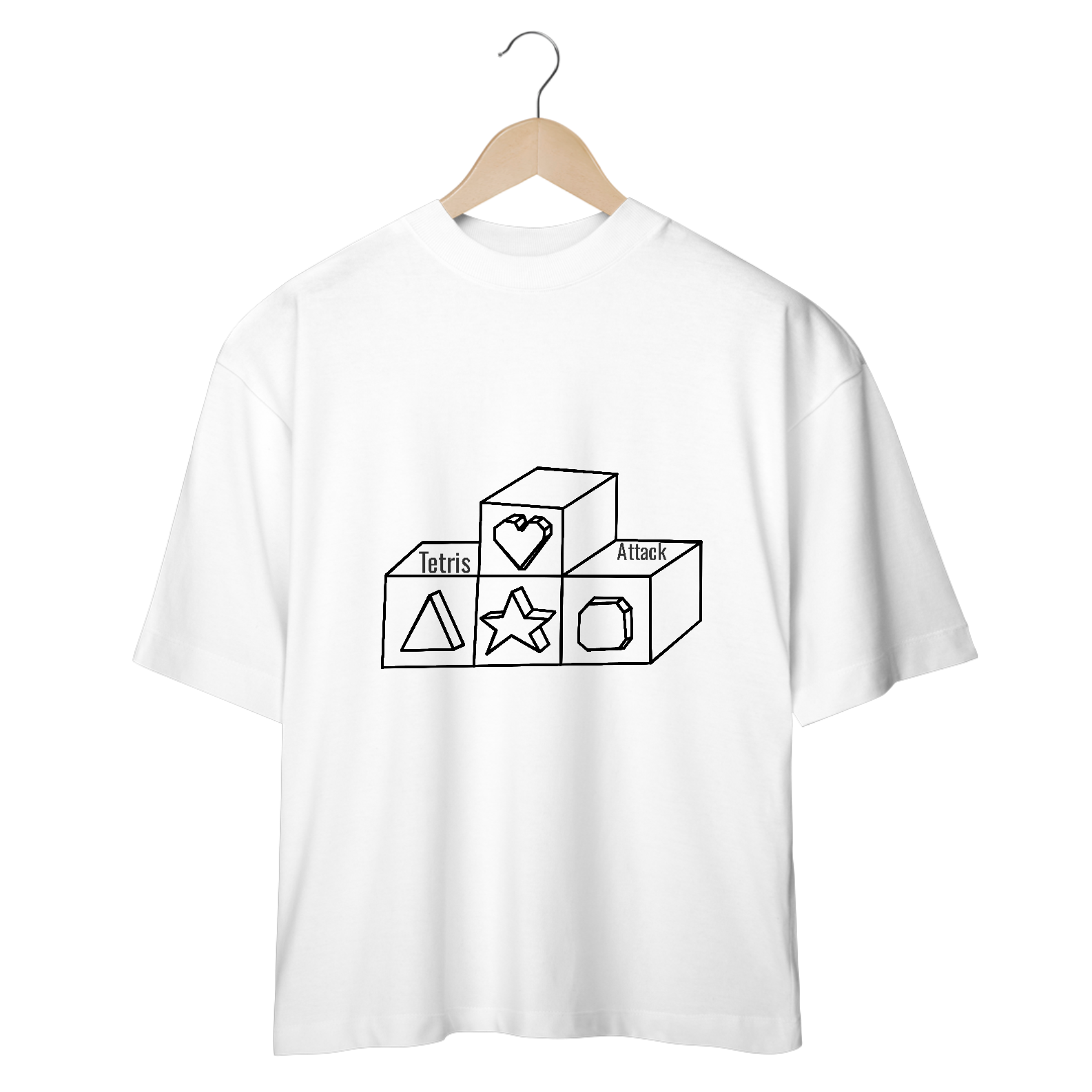 Oversized - Tetris attack - Line art