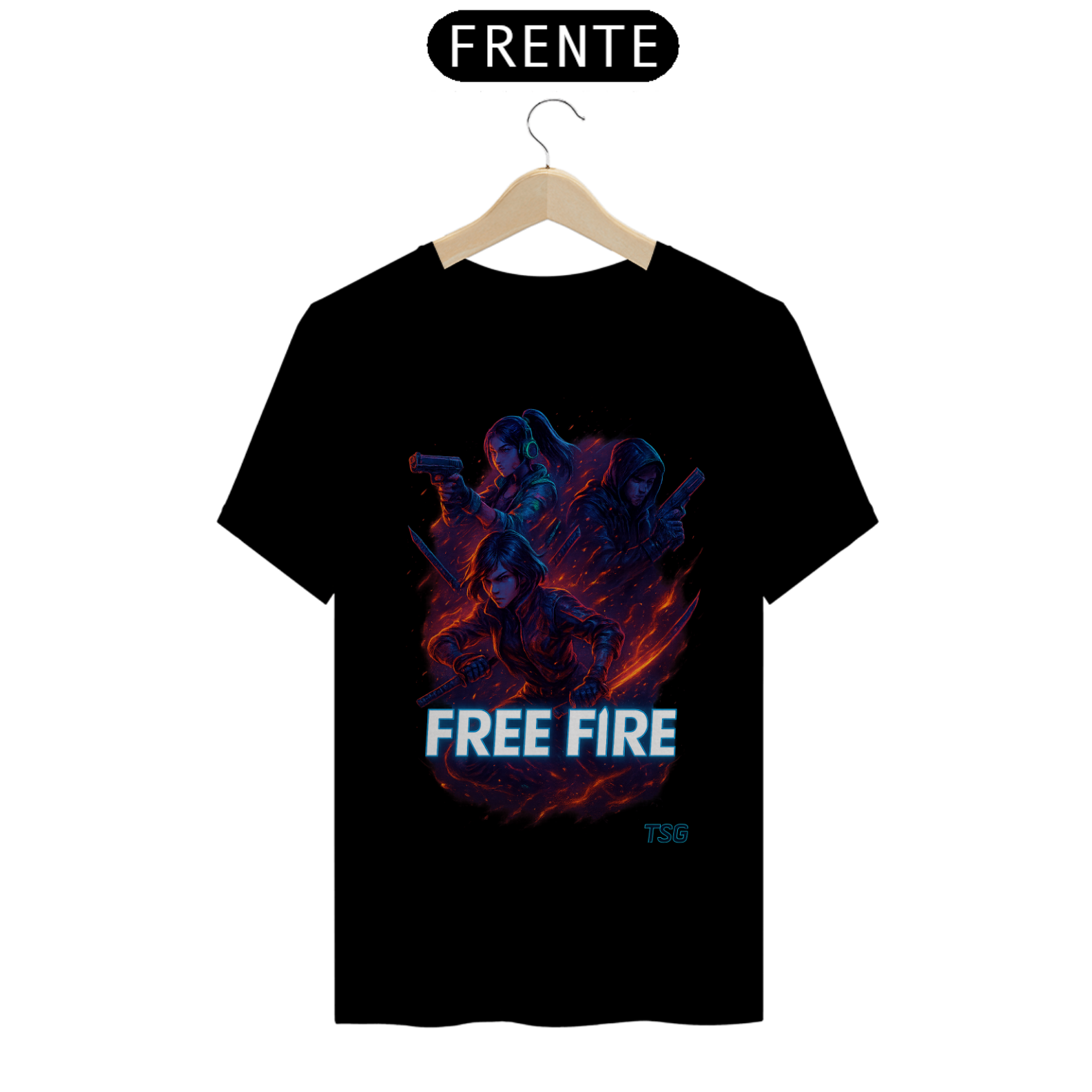Camiseta TSG - Free Fire (T-Shirt Quality)