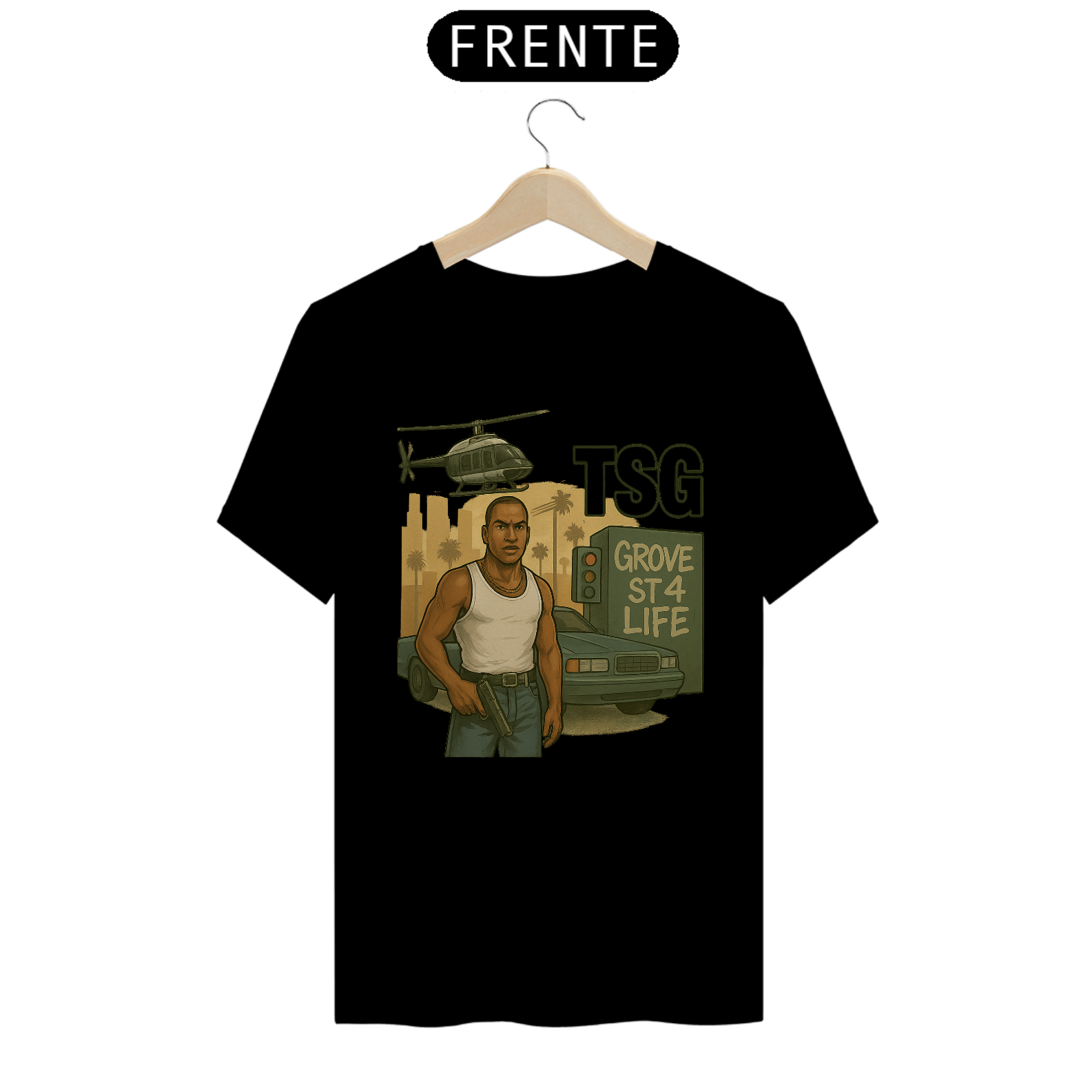 Nome do produto: Camiseta TSG - CJ grove ST - gta (T-Shirt Quality)