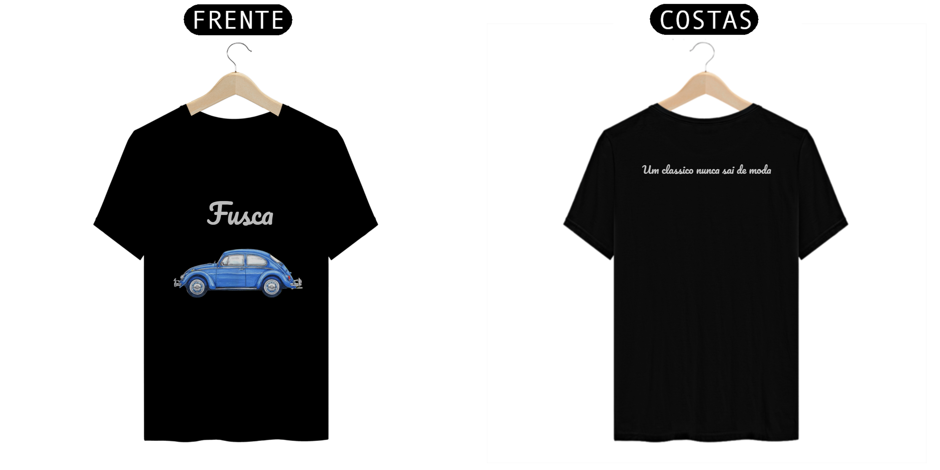 Nome do produto: Camiseta Fusca Classico - Masculina 