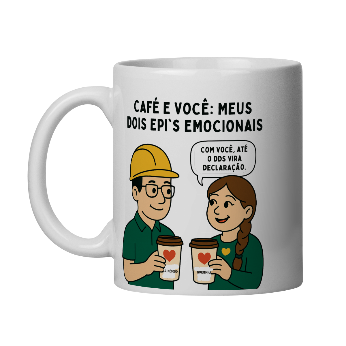 Nome do produto: CANECA DIA DOS NAMORADOS - ROUPA VERDE
