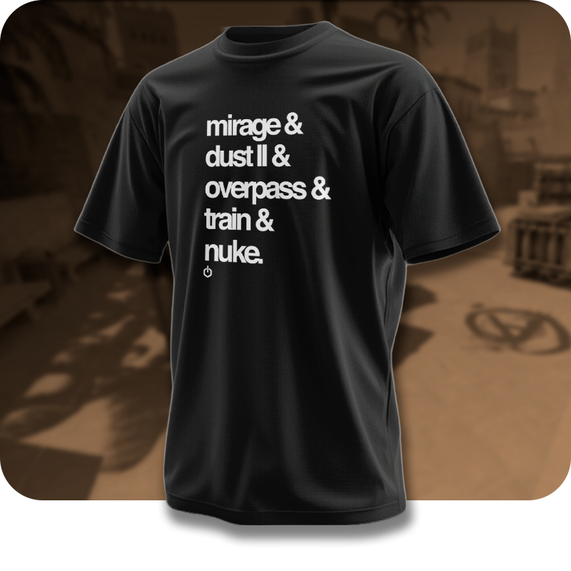 MIRAGE & DUST II & OVERPASS & TRAIN & NUKE