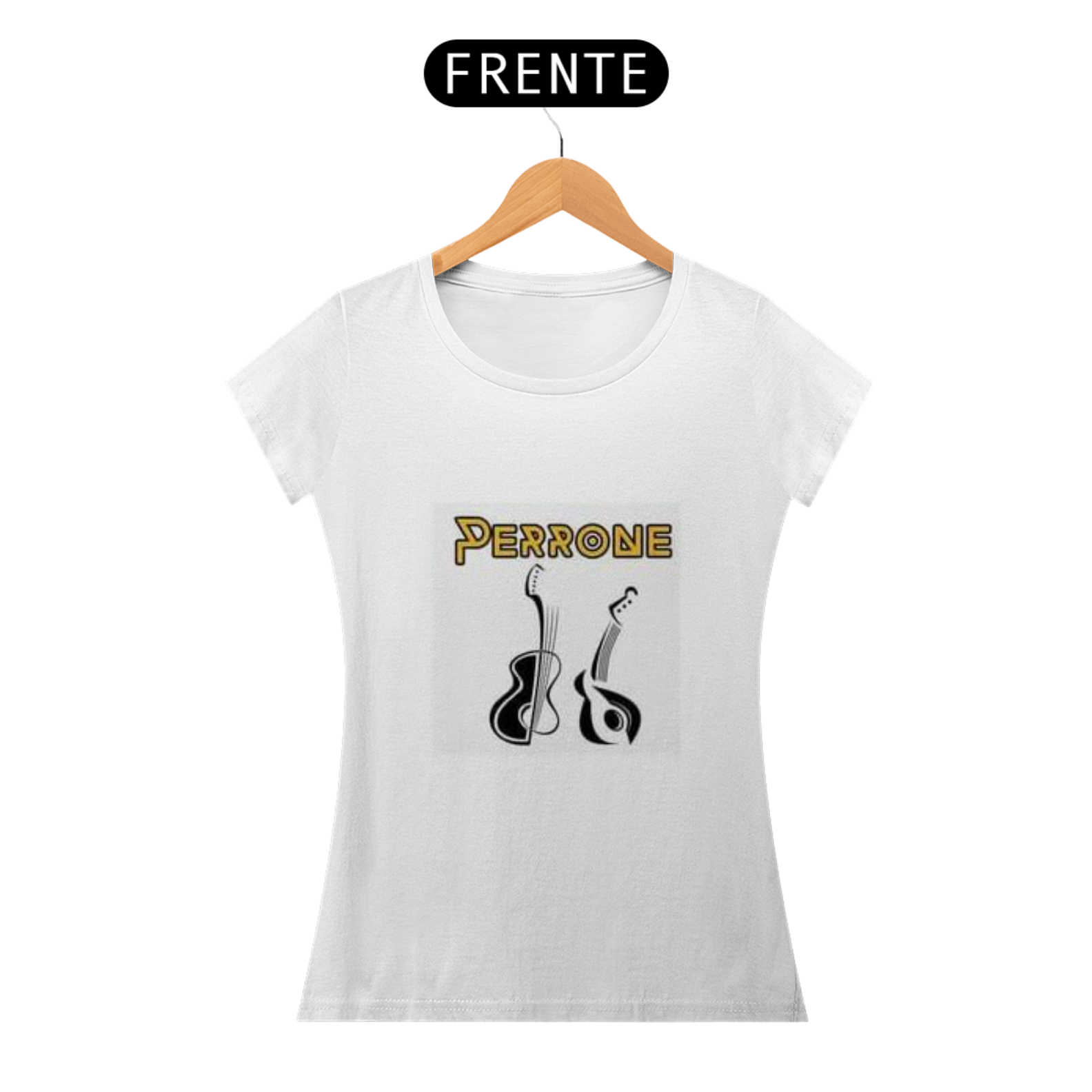 Nome do produto: Camiseta Perrone Dois Violões - Feminina 