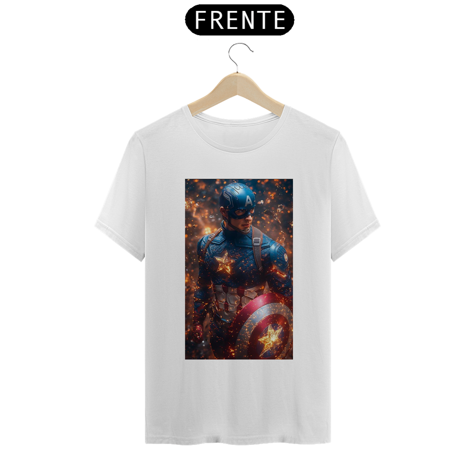 Nome do produto: Camiseta Capitão América 