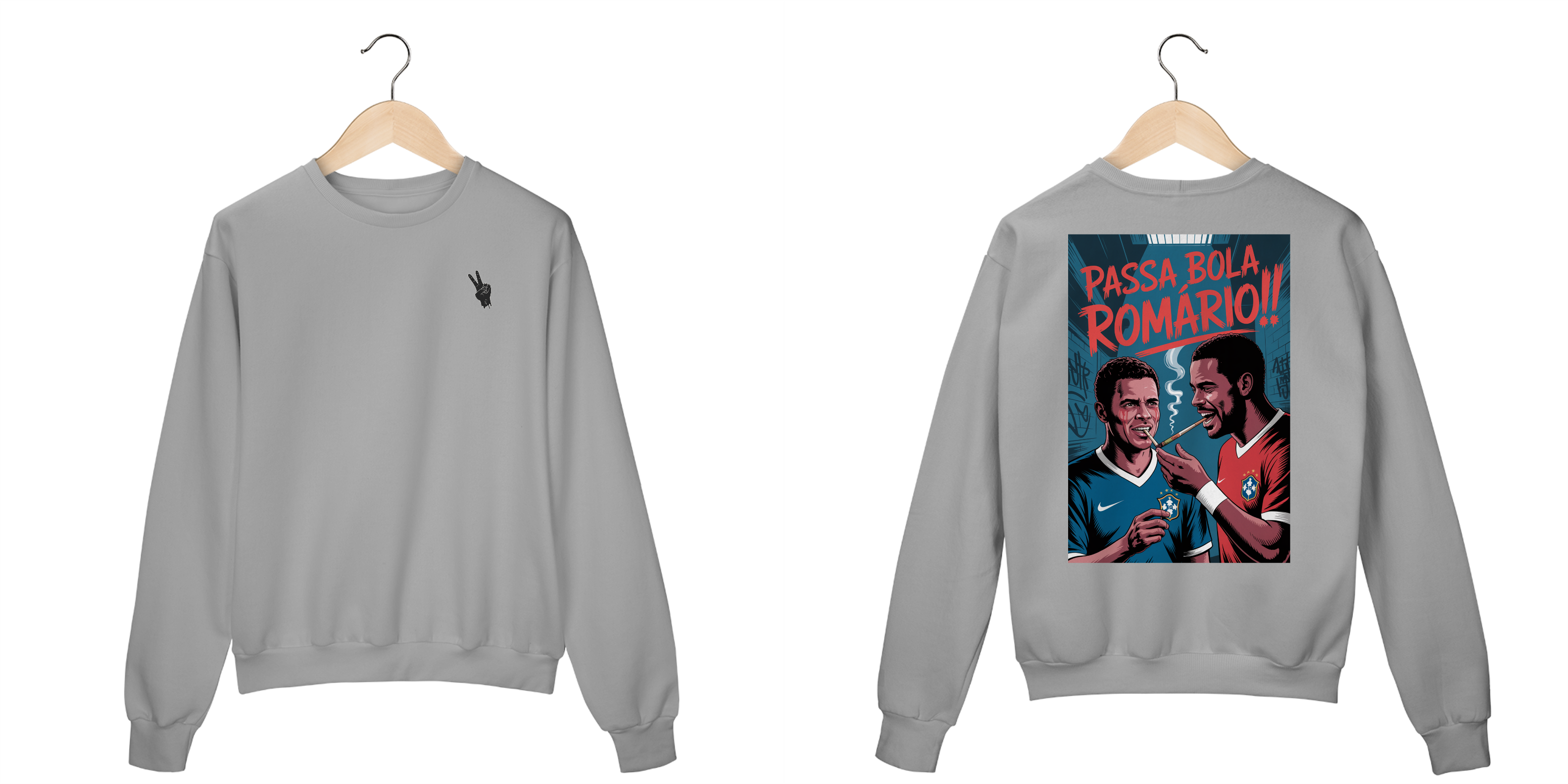 Nome do produto: Moletom Prime - Passa Bola Romário!