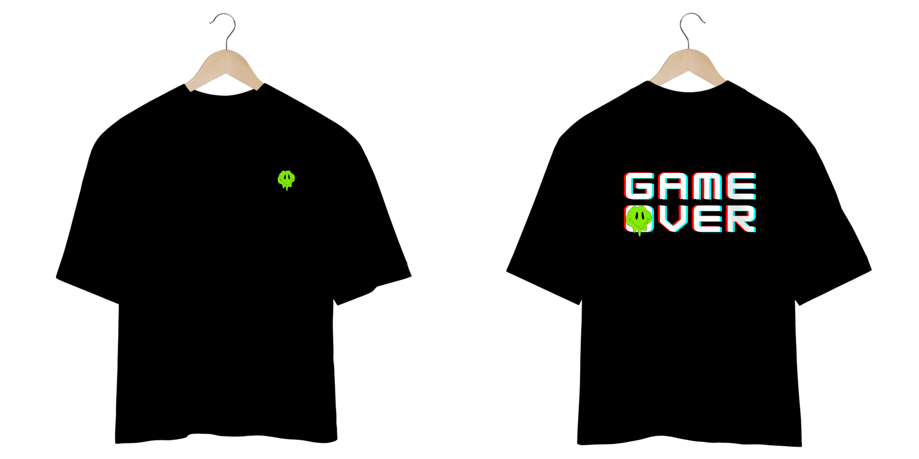 Camiseta Oversized Game Over