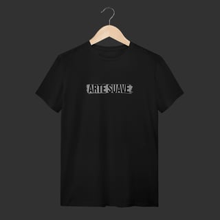 Camiseta T-Shirt - Arte suave faixa branca