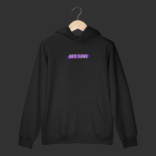 Moletom Canguru - Arte suave faixa roxa