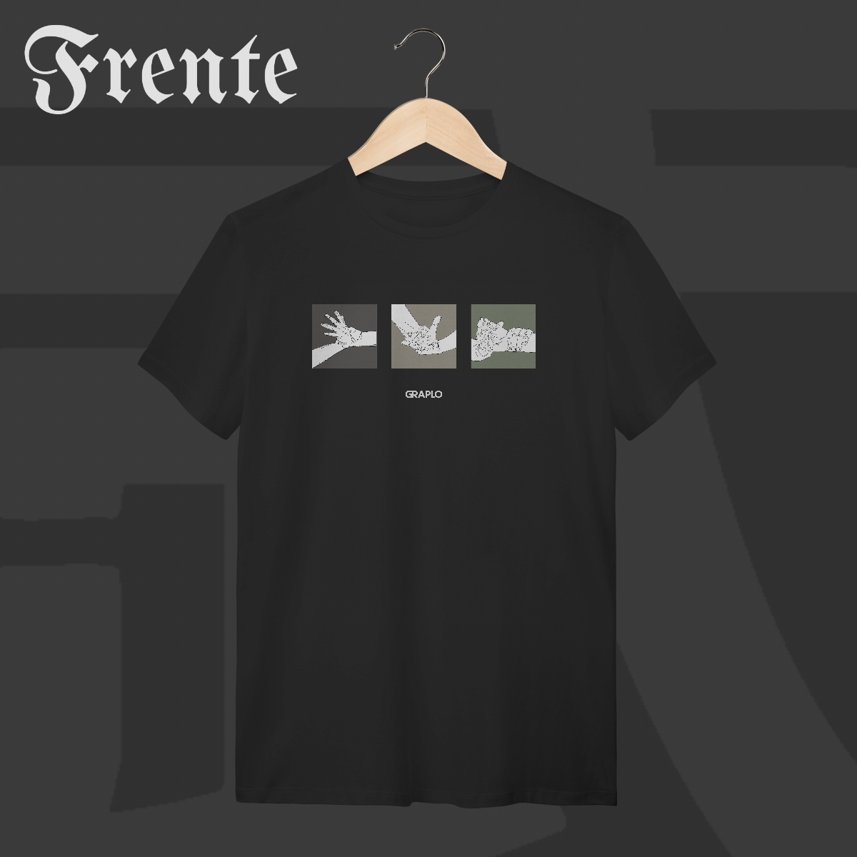 Camiseta T-shirt - Mão de vaca | Arte no peito