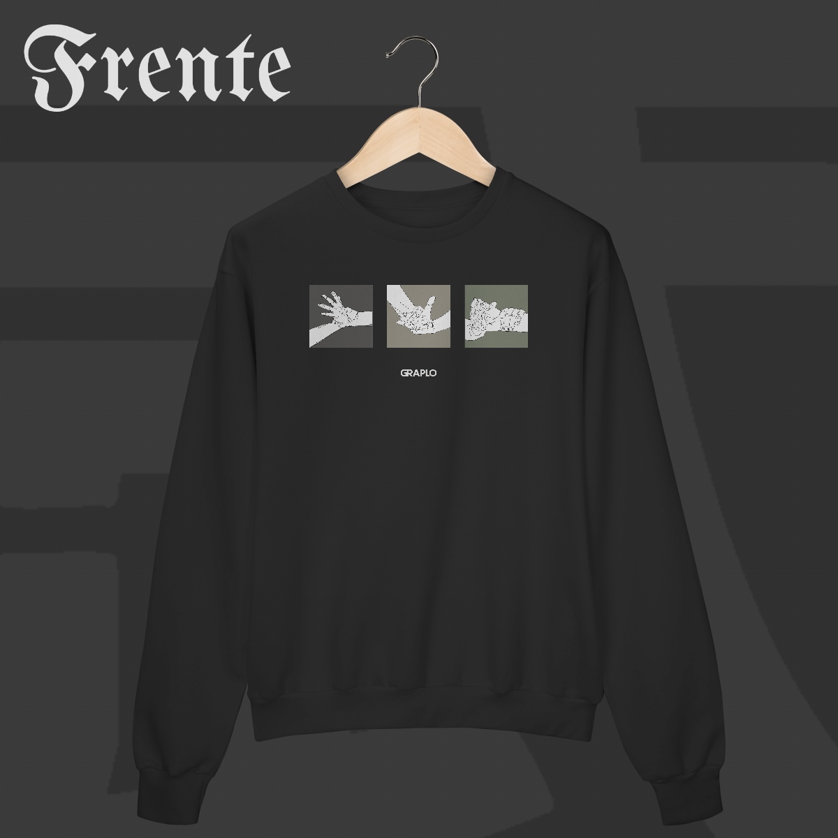 Moletom Fechado - Mão de vaca | Arte no peito