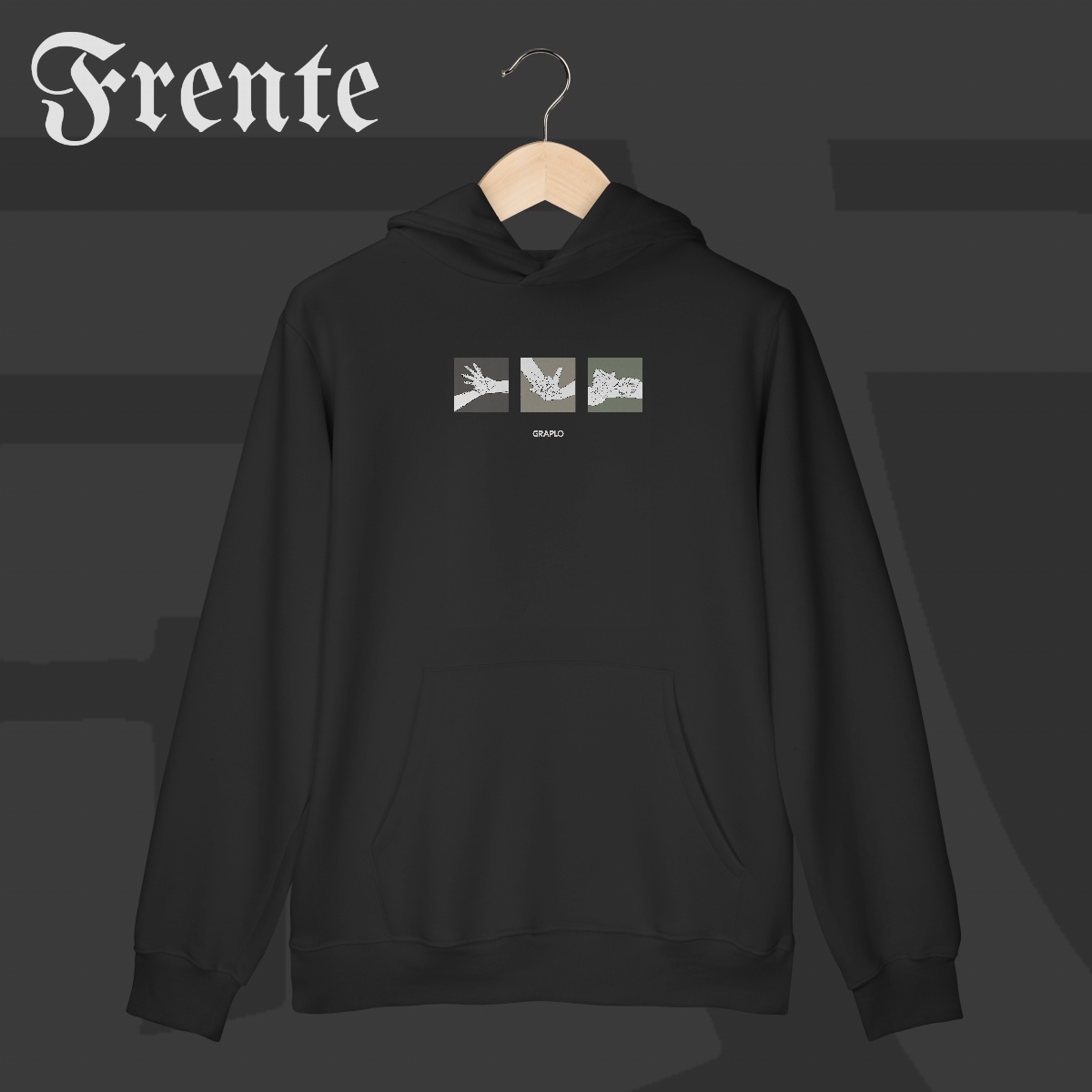 Moletom Canguru - Mão de vaca | Arte no peito