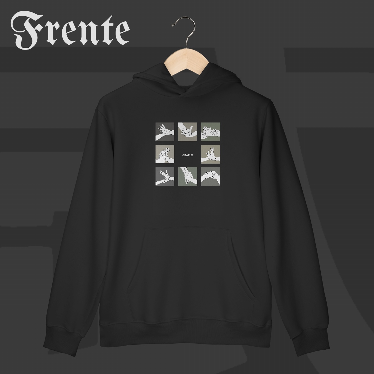 Moletom Canguru - Mão de vaca | Arte no peito