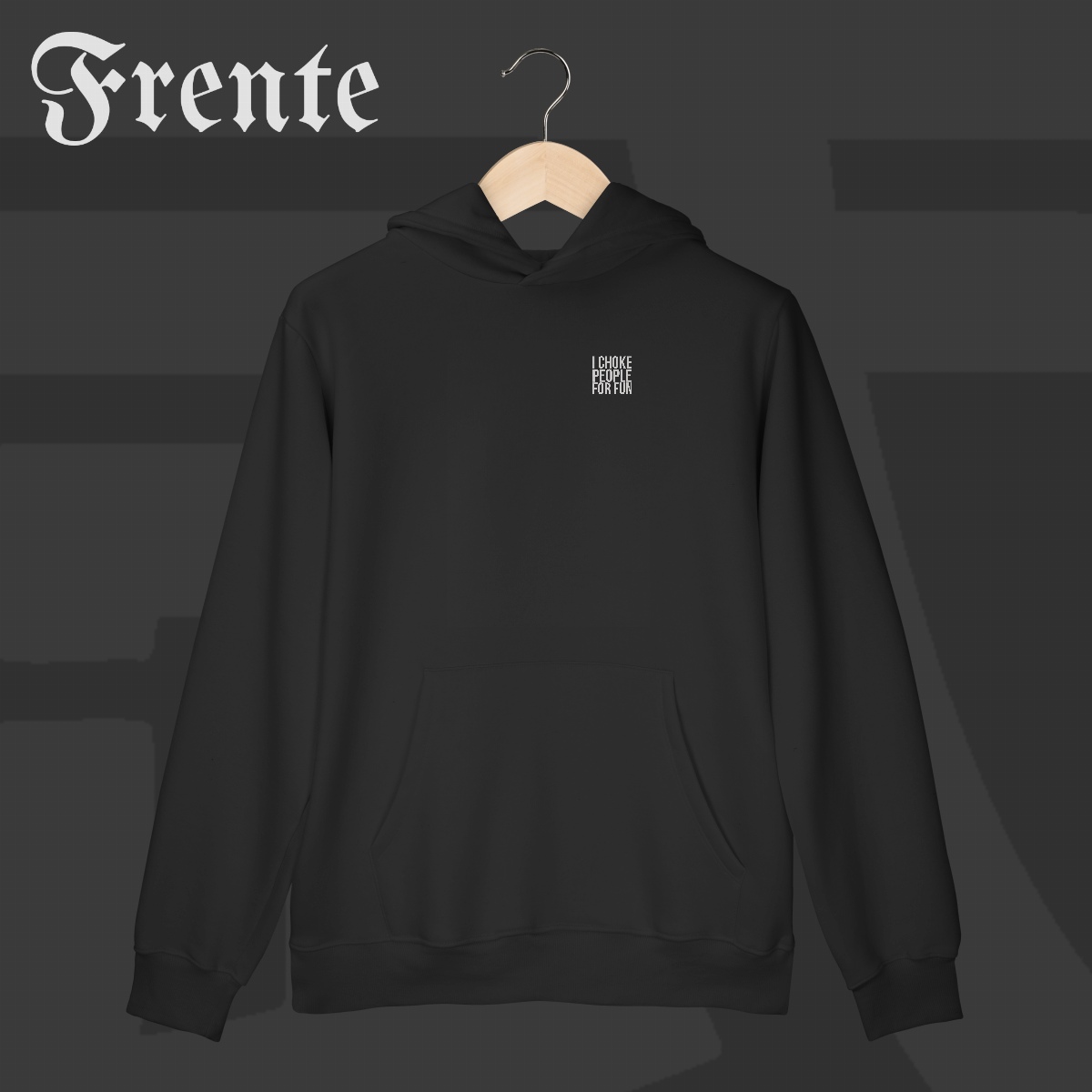 Moletom Canguru - I choke people for fun | Arte no peito