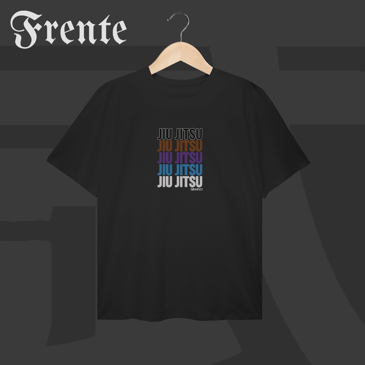 Camiseta Plus Size - Jiu-Jitsu Ranks | Arte no peito