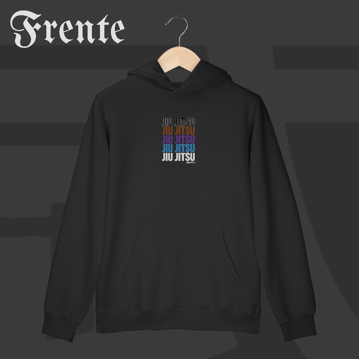Moletom Canguru - Jiu-Jitsu Ranks | Arte no peito