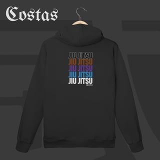Moletom Canguru - Jiu-Jitsu Ranks | Arte nas costas