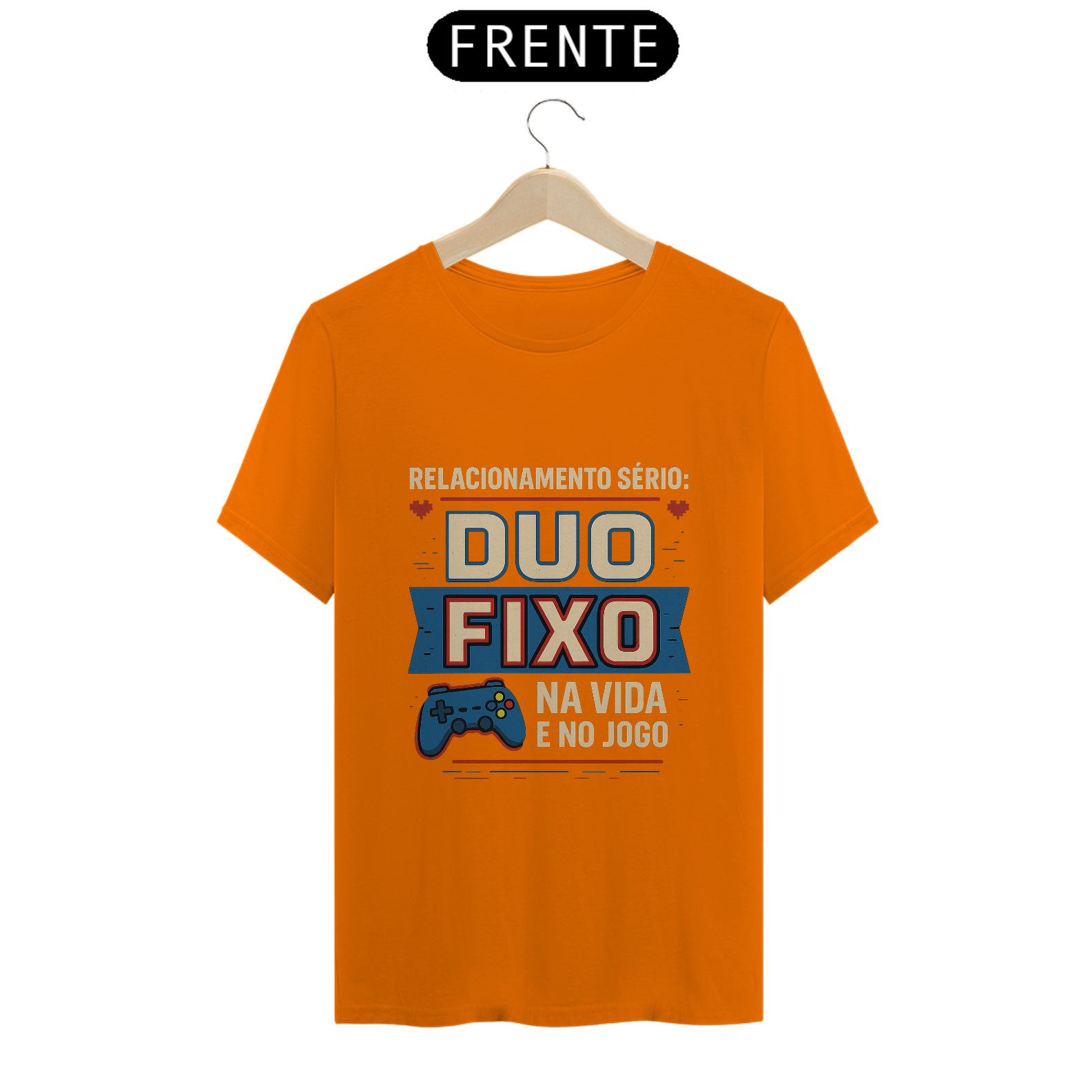 Nome do produto: Relacionamento sério: Duo fixo na vida e no jogo - Camiseta Classic
