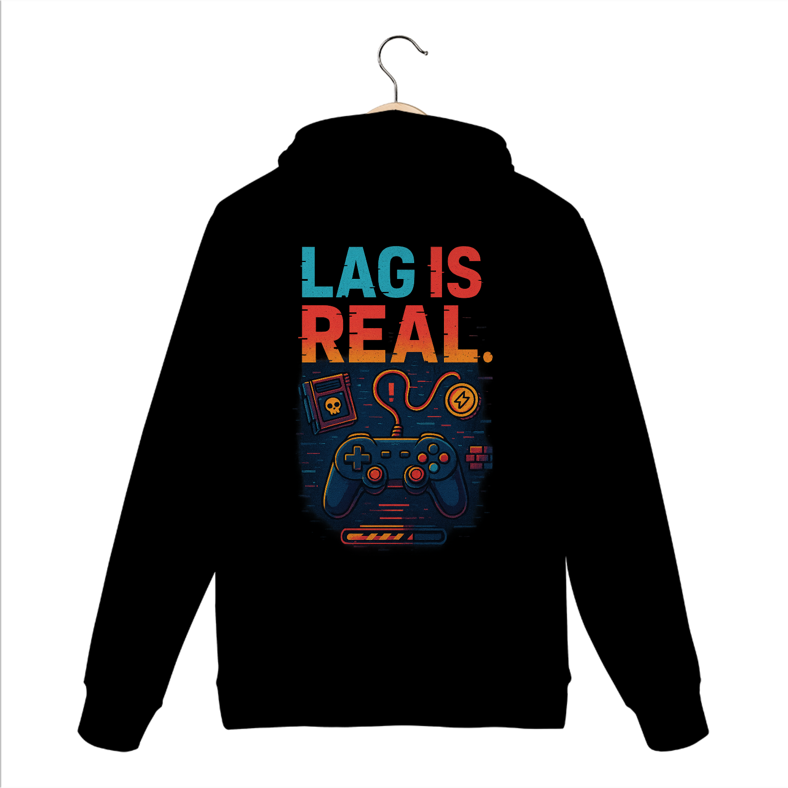 Nome do produto: Lag is real - Moletom Quality